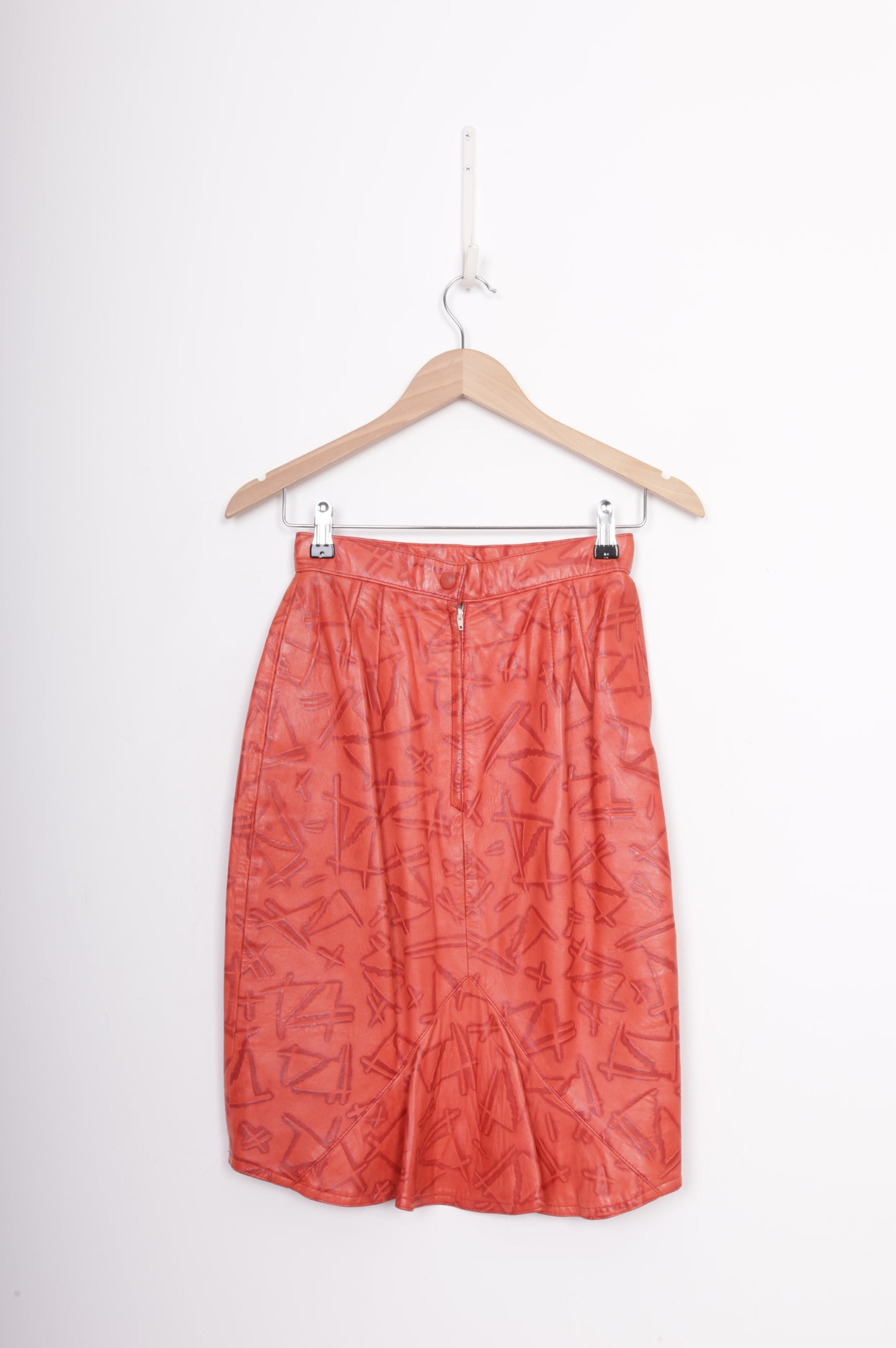 Brigid Brock Womens Red Skirt Size 10