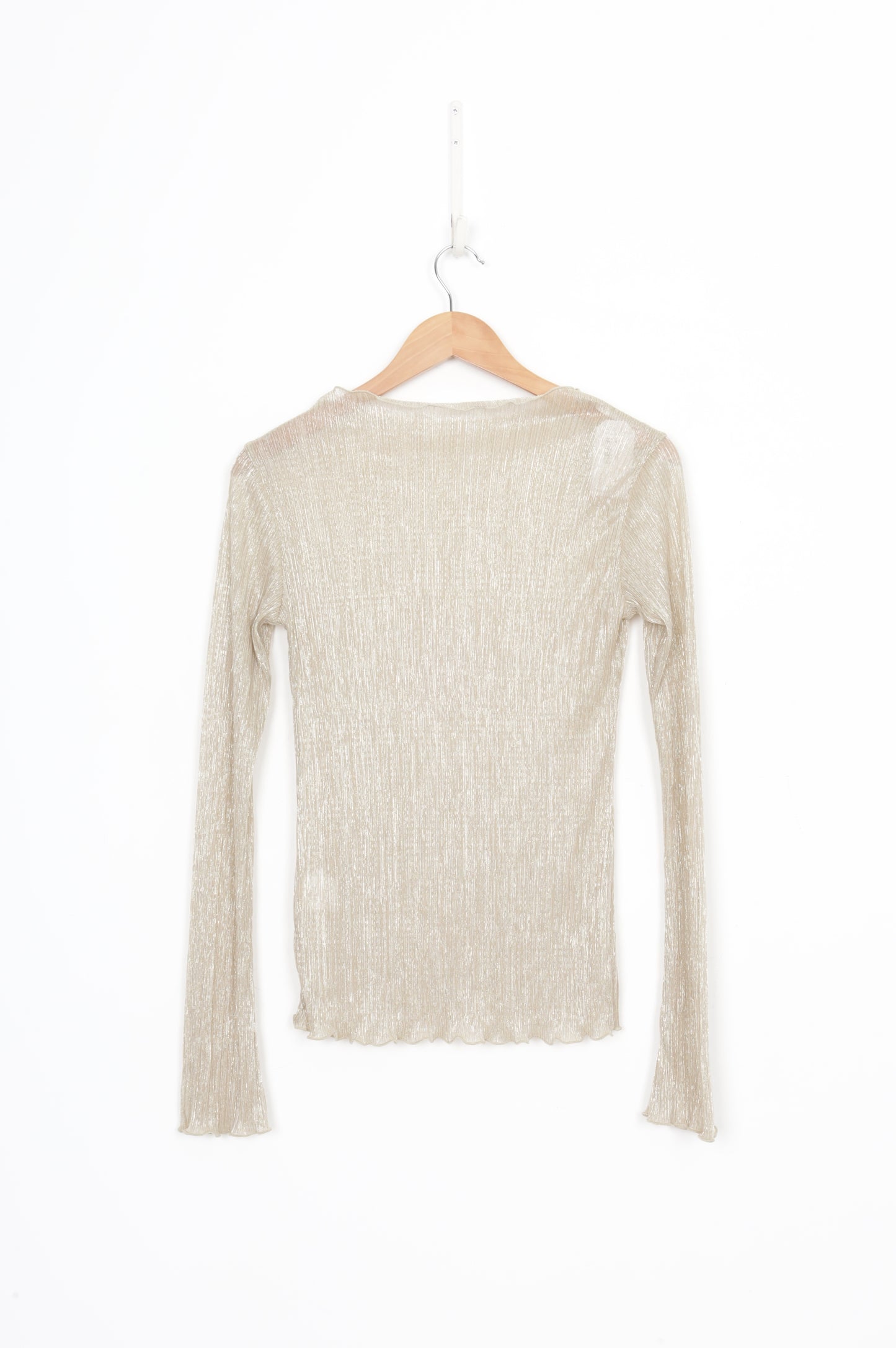 Caitlin Crisp Womens Gold Top Size 6