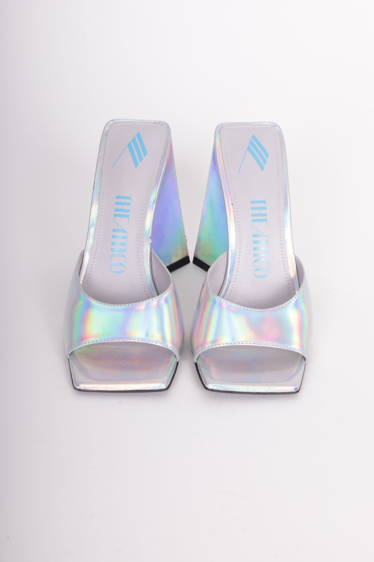 The Attico Womens Silver Heels Size EU 37