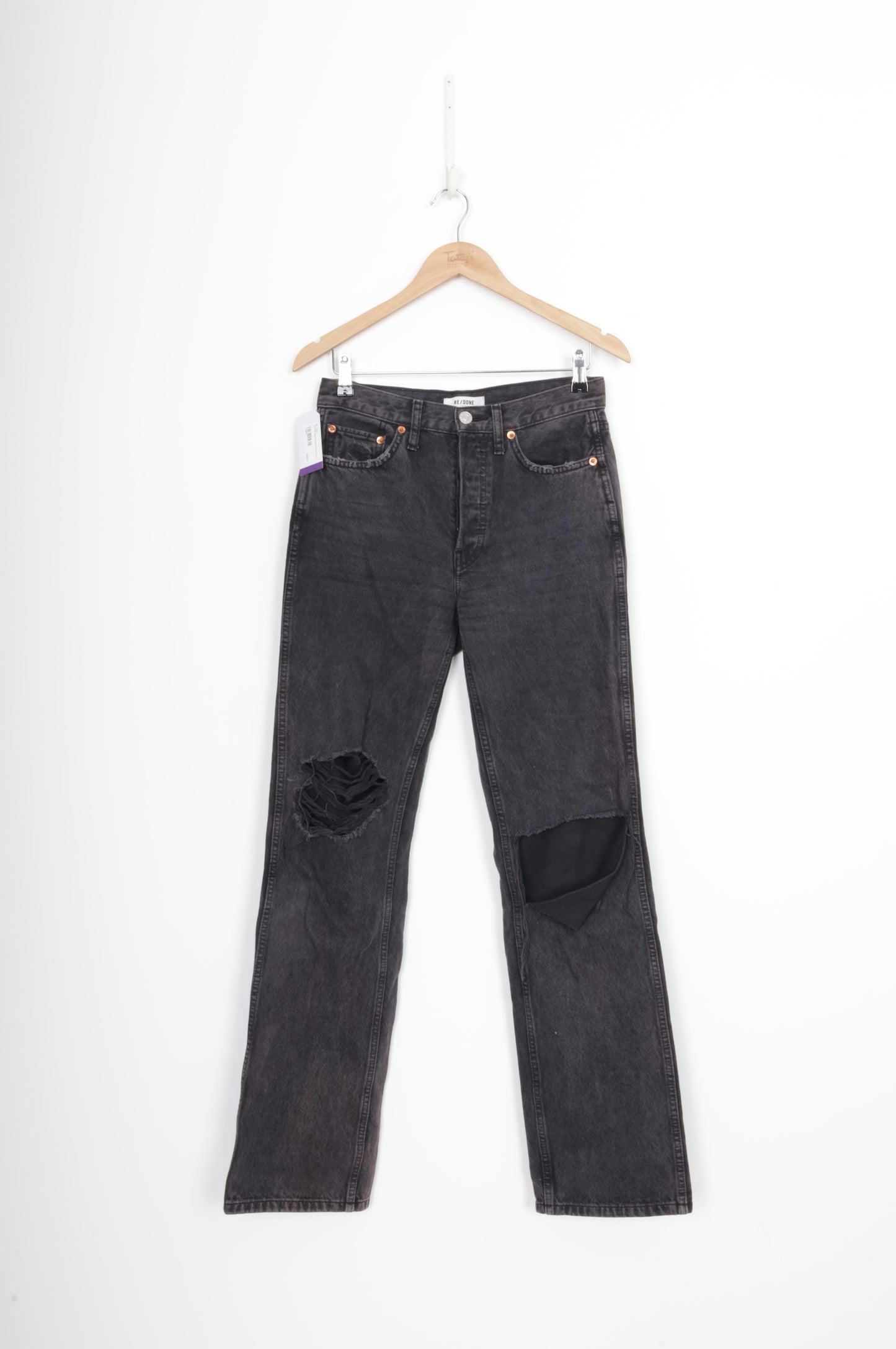 RE/DONE Womens Black Jeans Size W 25