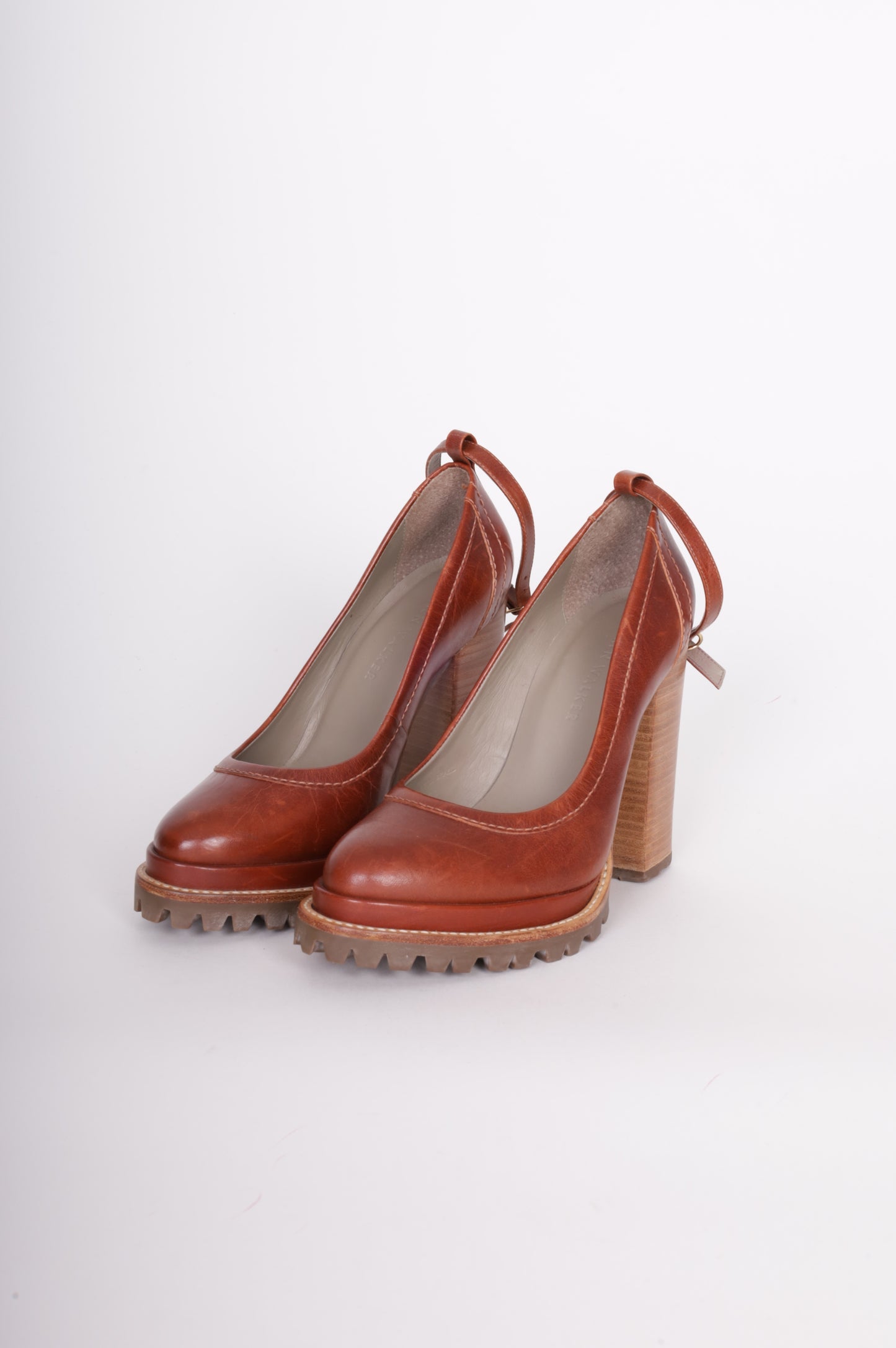 Karen Walker Womens Brown Heels Size EU 38