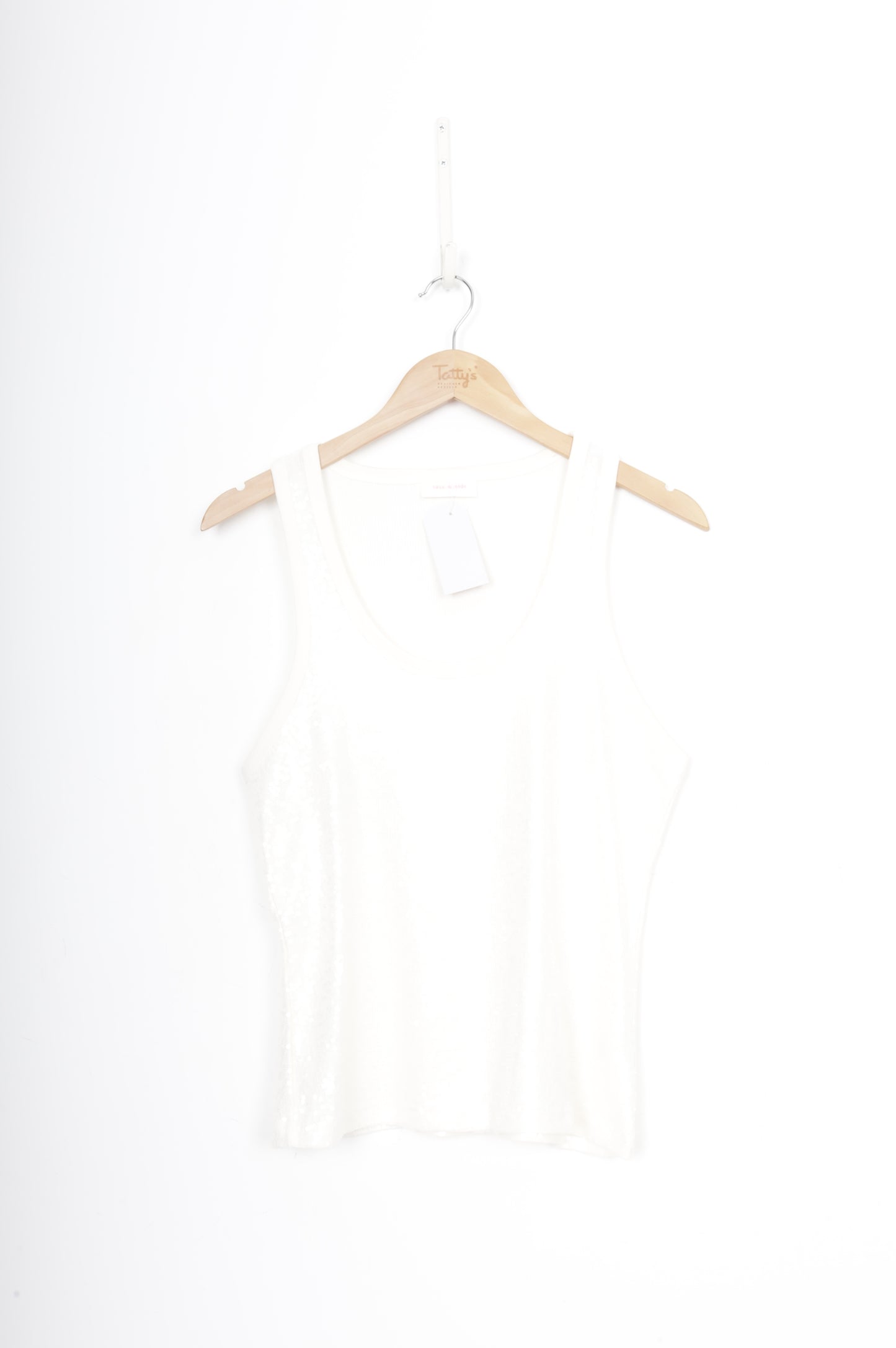 Sass & Bide Womens White Singlet Size L