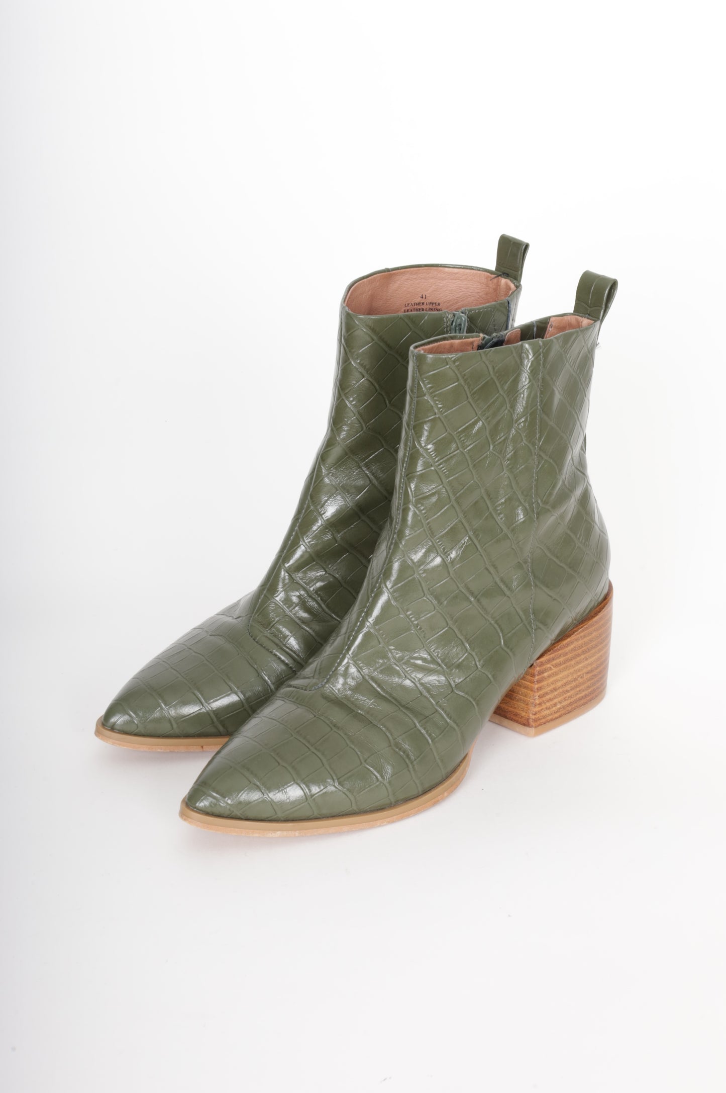 Mi Piaci Womens Green Boots Size EU 41