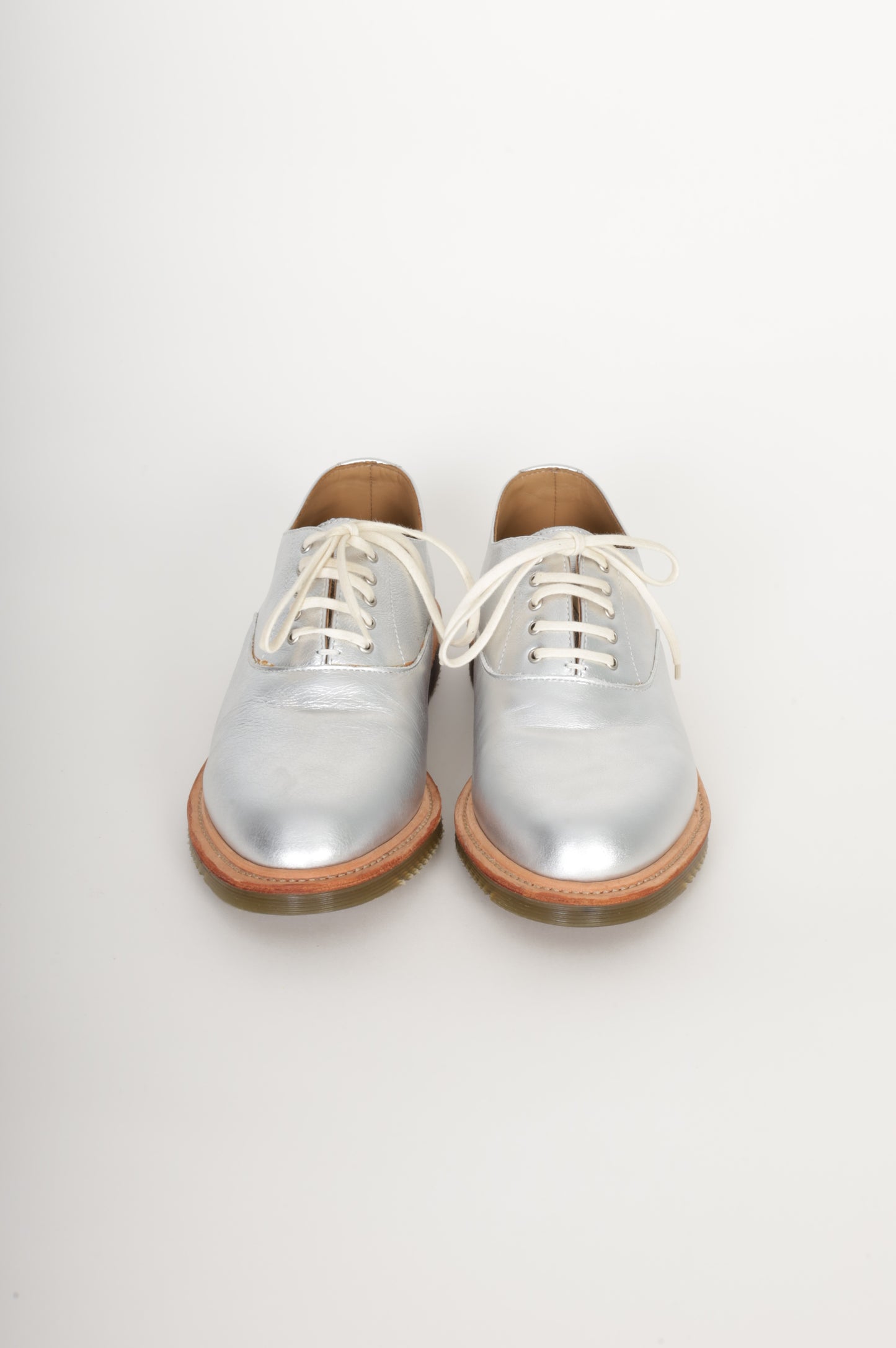 Comme des Garcons x Dr Martens Womens Silver Shoes Size 38