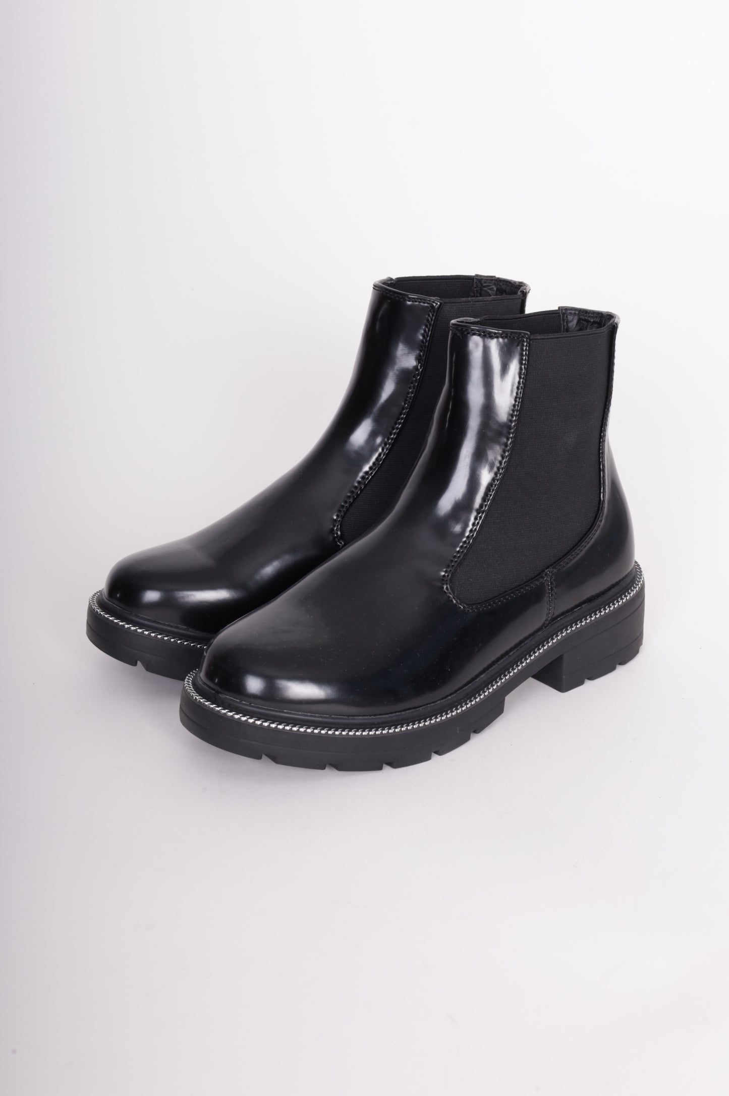 Pretty Little Thing Womens Black Boots Size 38