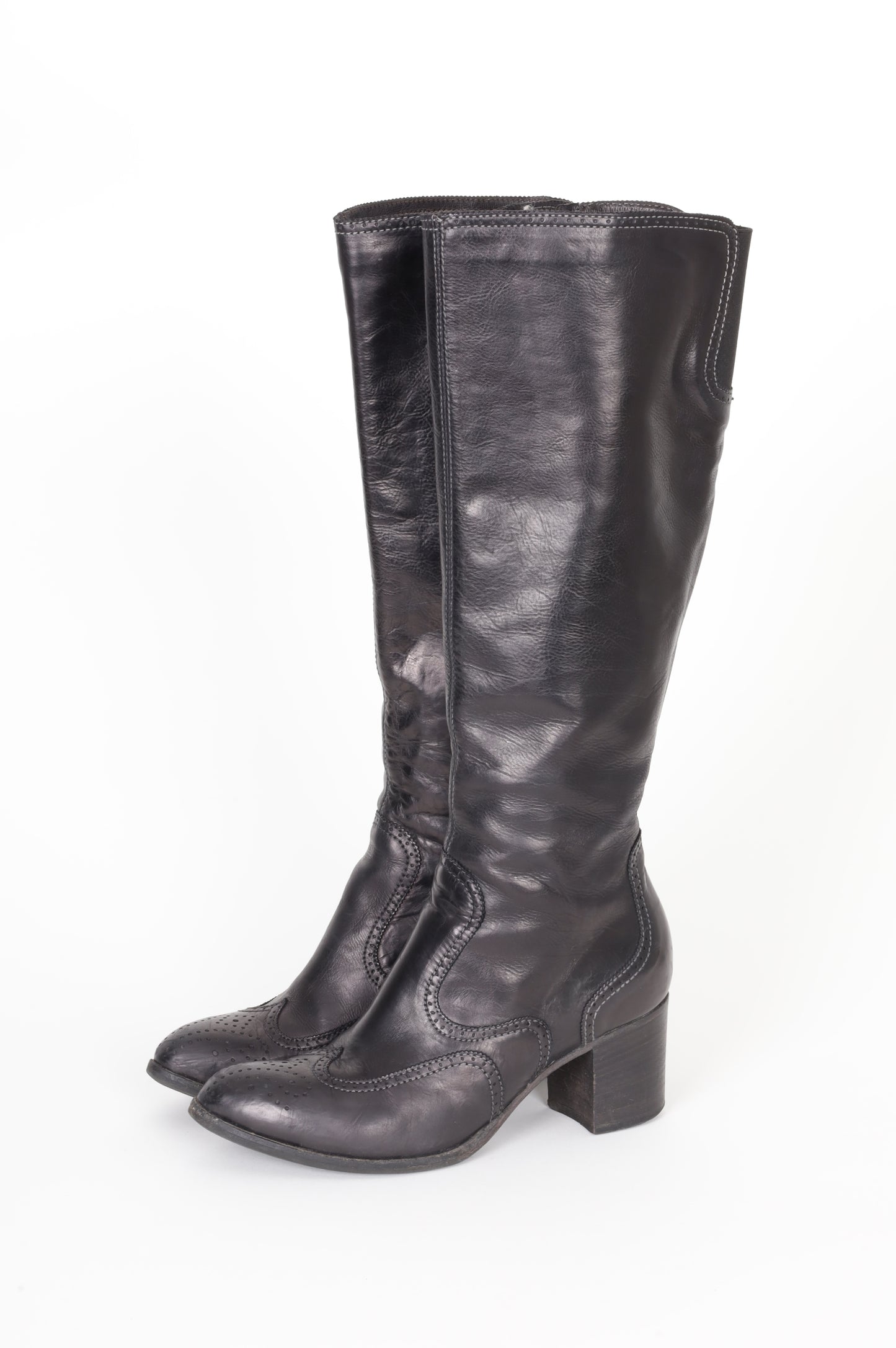 King Womens Black Boots Size EU 37