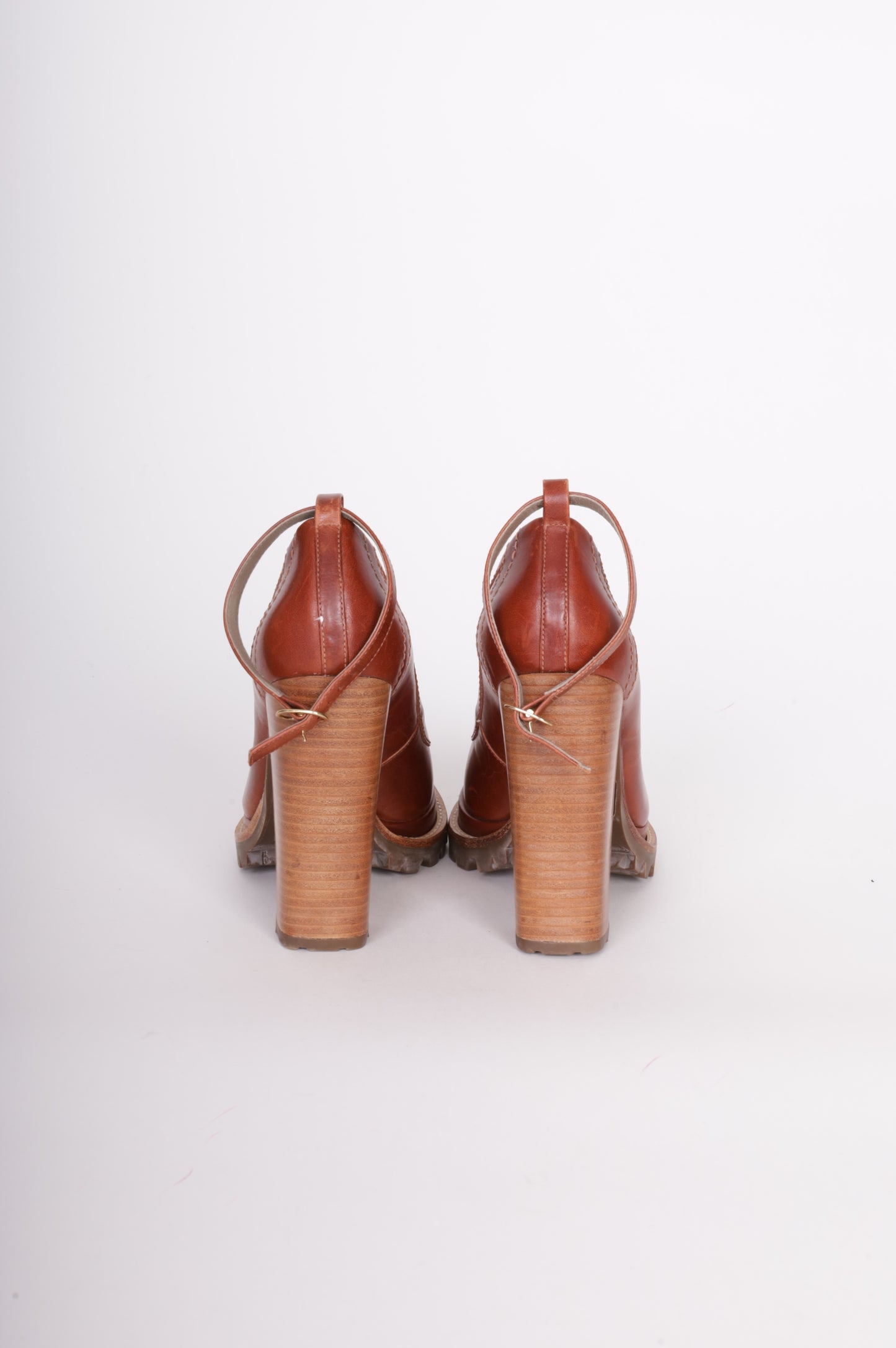 Karen Walker Womens Brown Heels Size EU 38