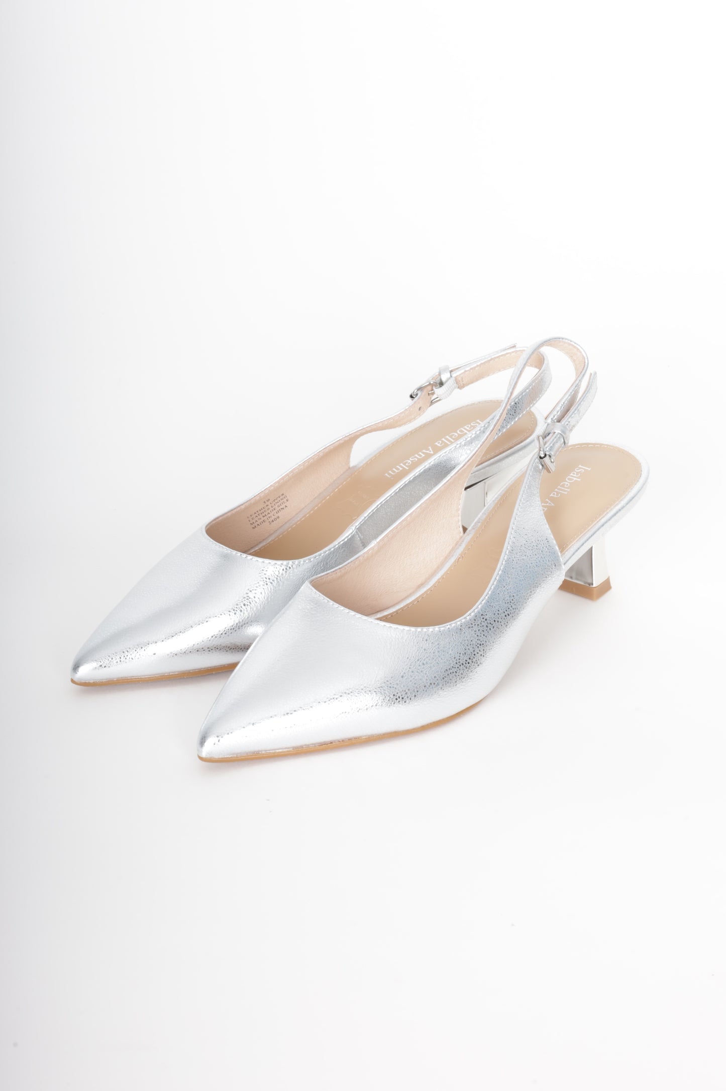 Isabella Anselmi Womens Silver Heels Size EU 39