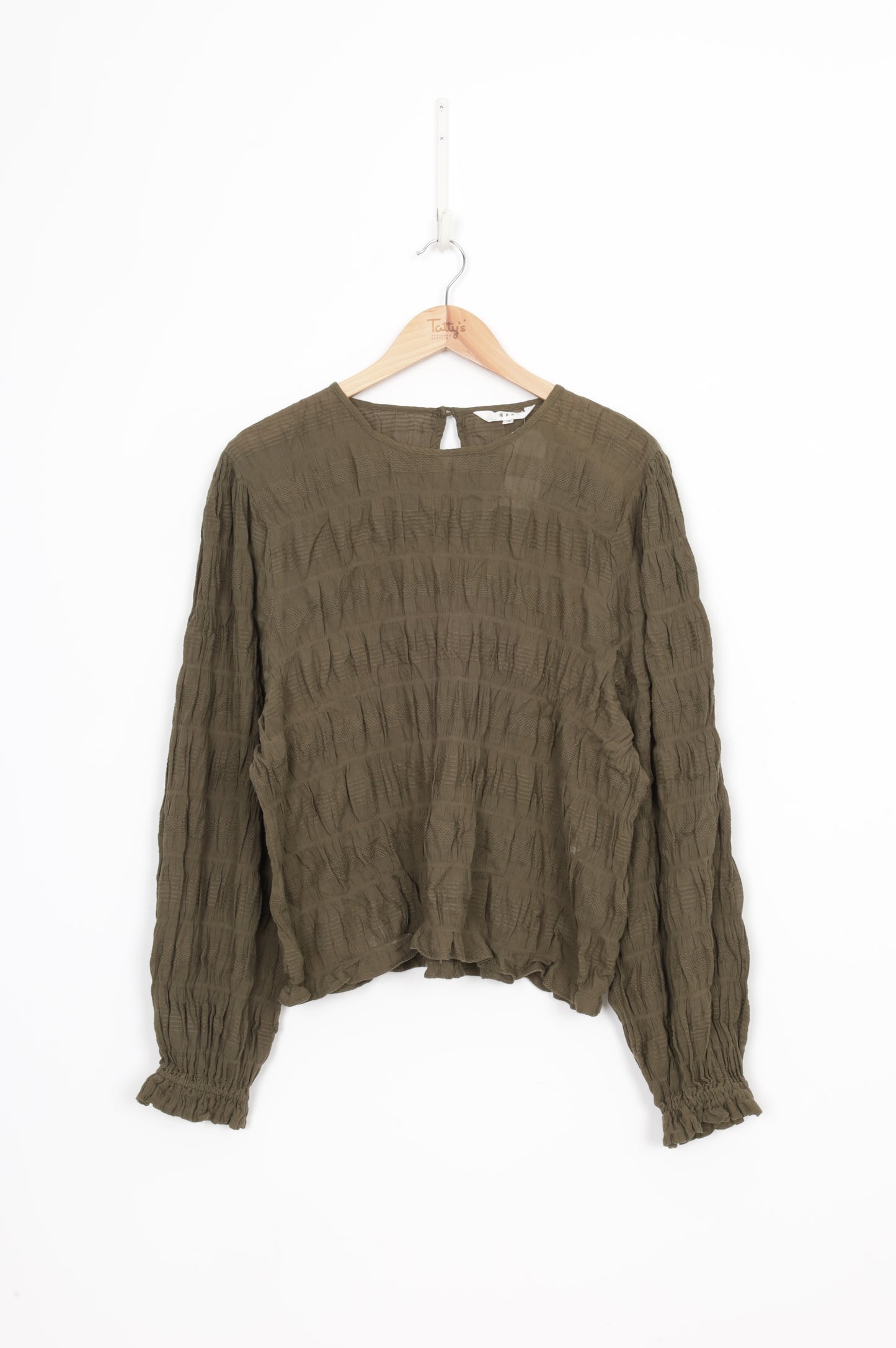 Max Womens Green Top Size 16
