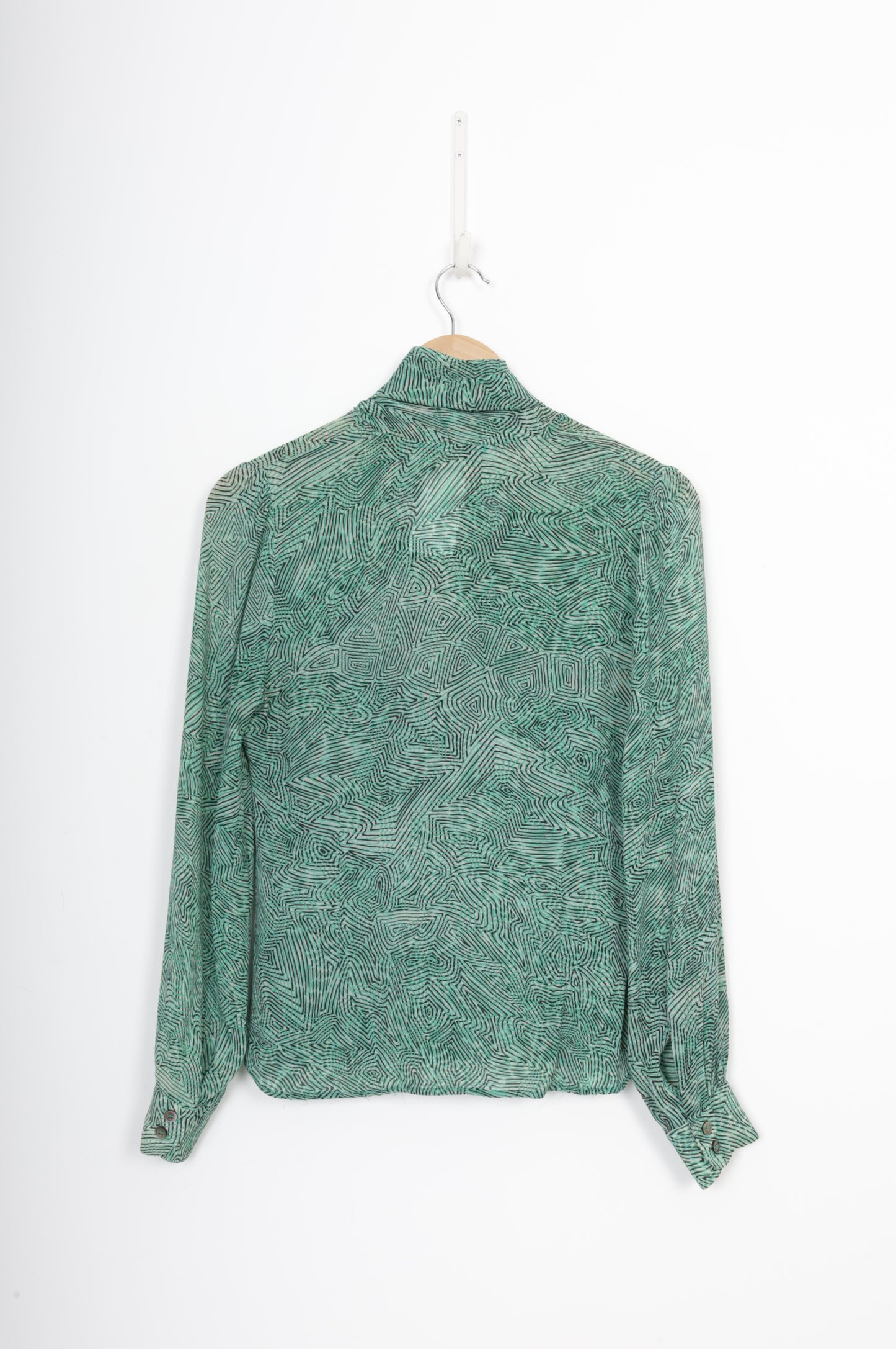 Helen Cherry Womens Green Shirt Size S