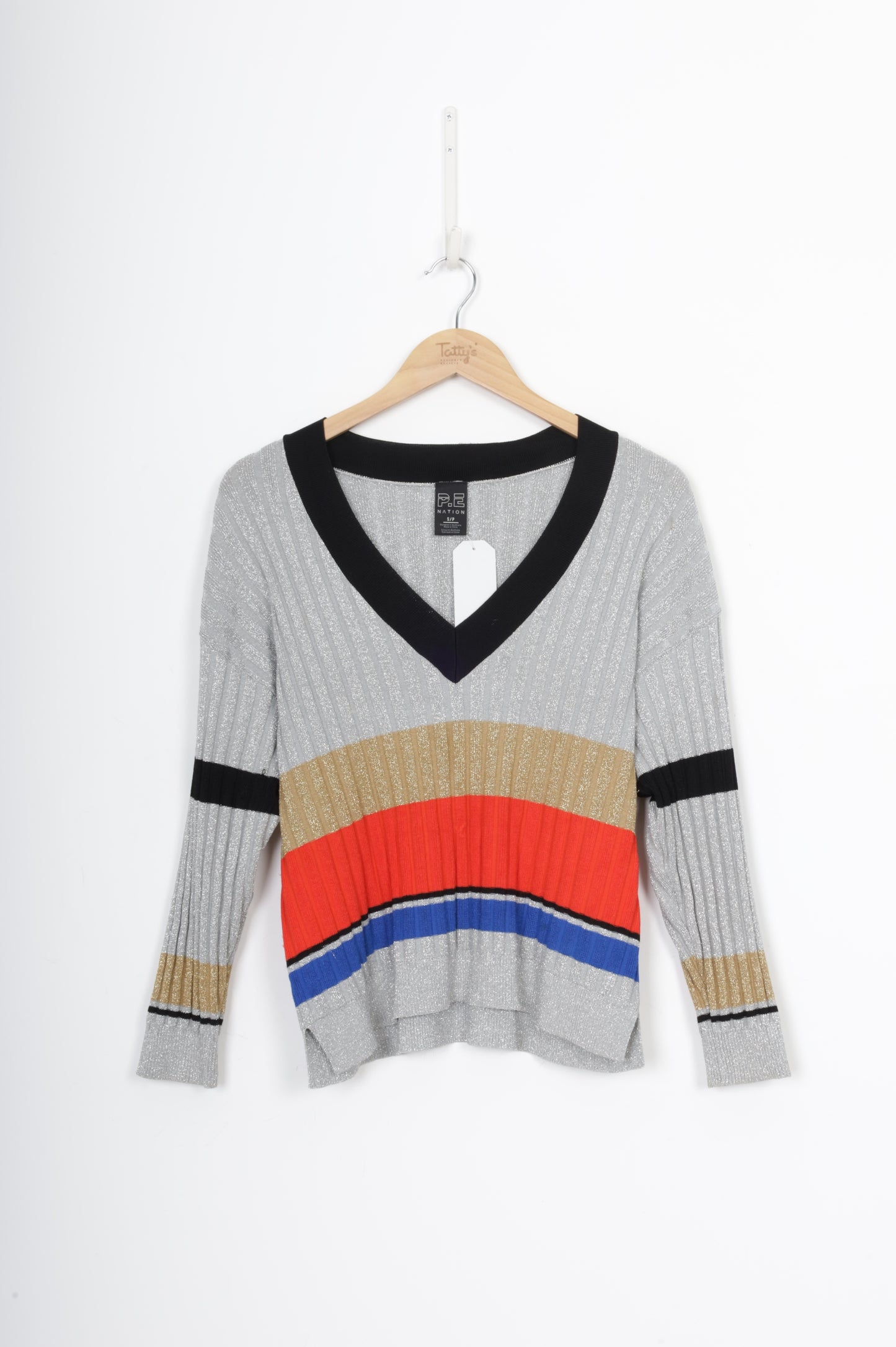 P.E Nation Womens Silver Jumper Size S