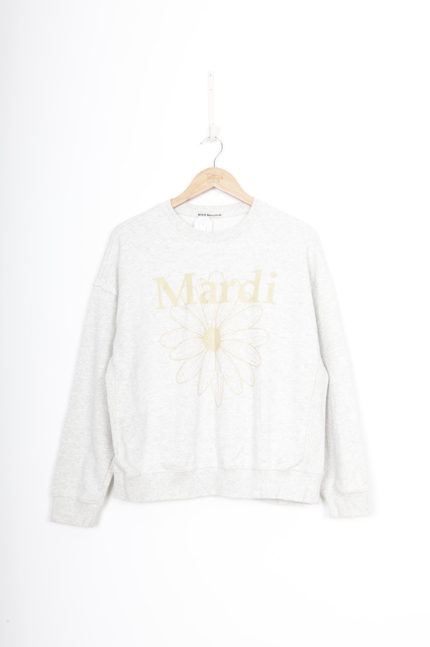 Mardi Mercredi Womens Grey Sweatshirt Size S