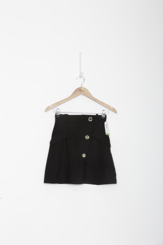 Maje Womens Black Mini Skirt Size EU 34