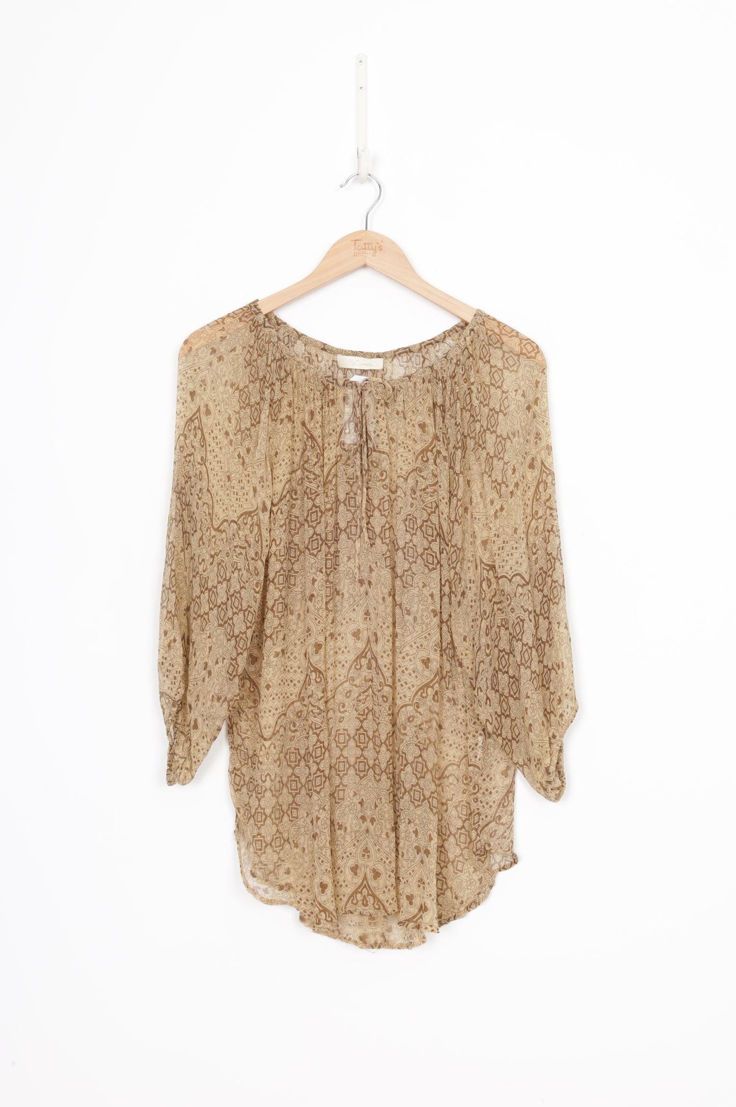 Mes Demoiselle Paris Womens Beige Top Size 2