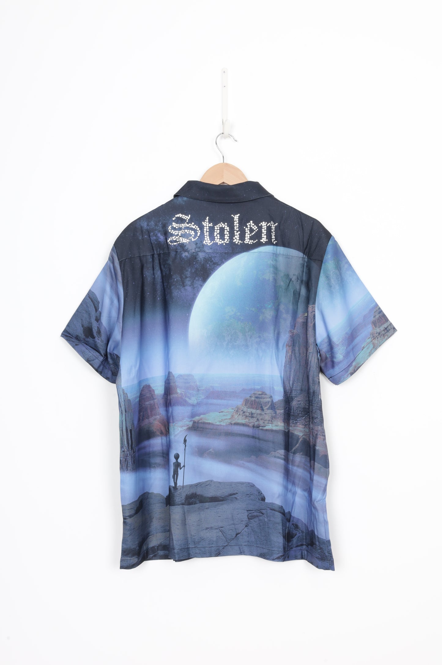 Stolen Girlfriends Club Mens Blue Shirt Size XL