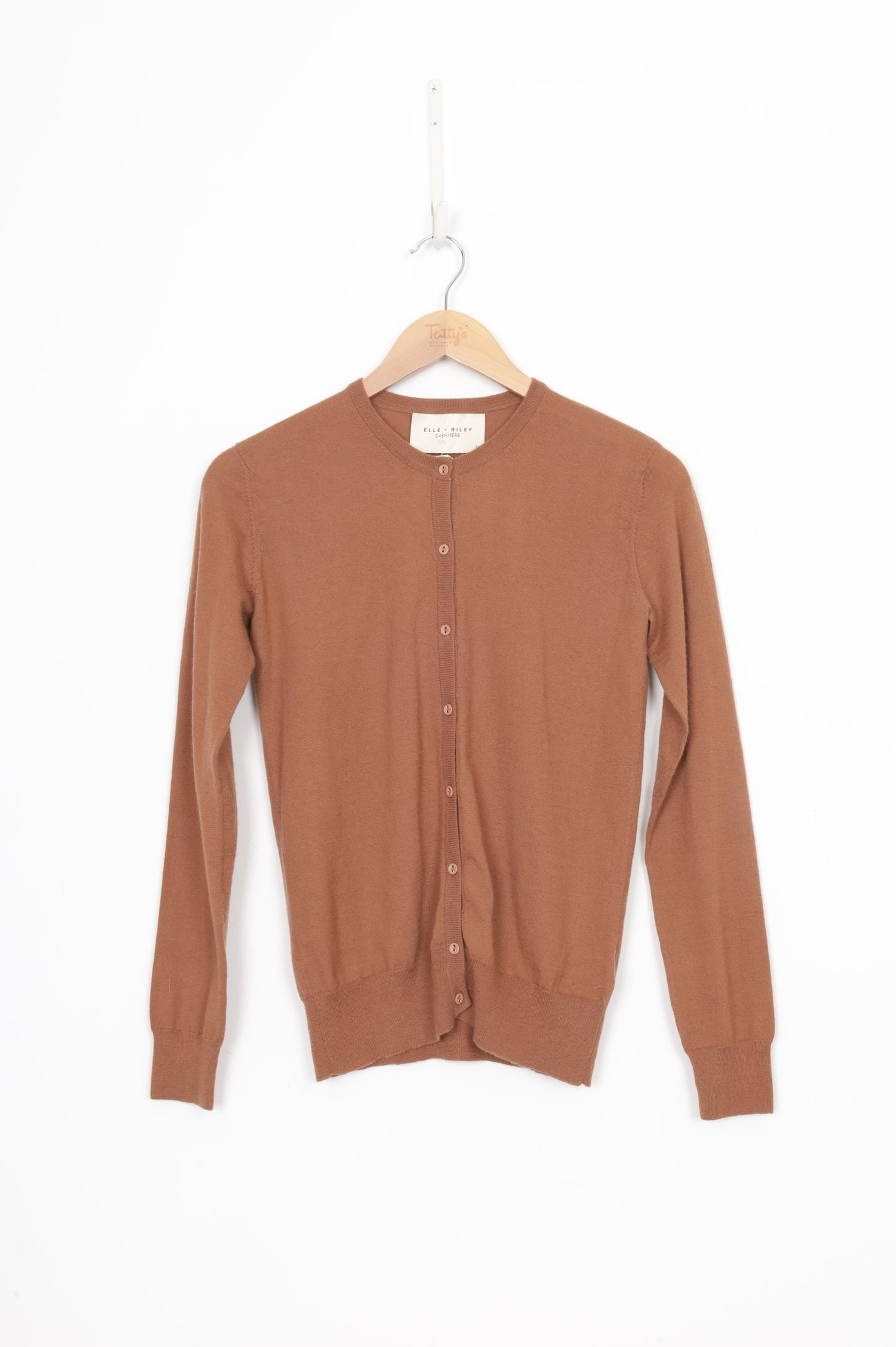 Elle + Riley Womens Brown Cardigan Size XS