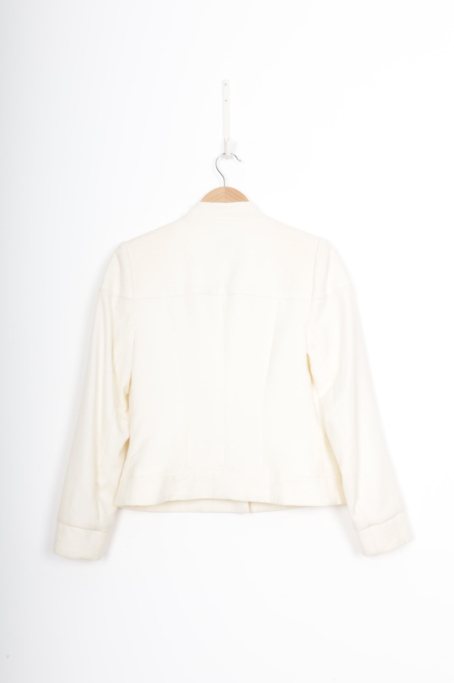 Adrienne Winkelmann Womens Cream Jacket Size 10