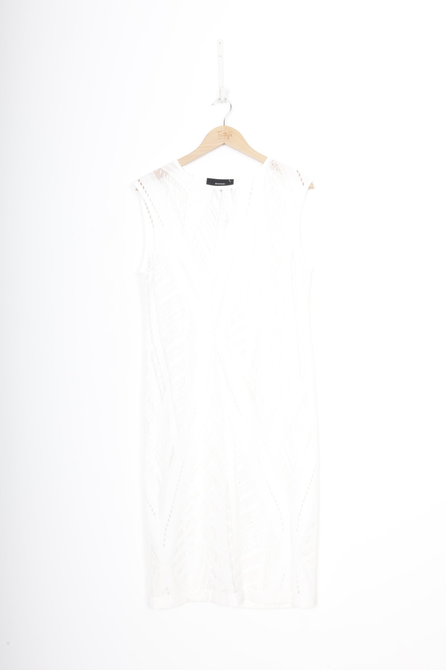 Moochi Womens White Dress Size 10