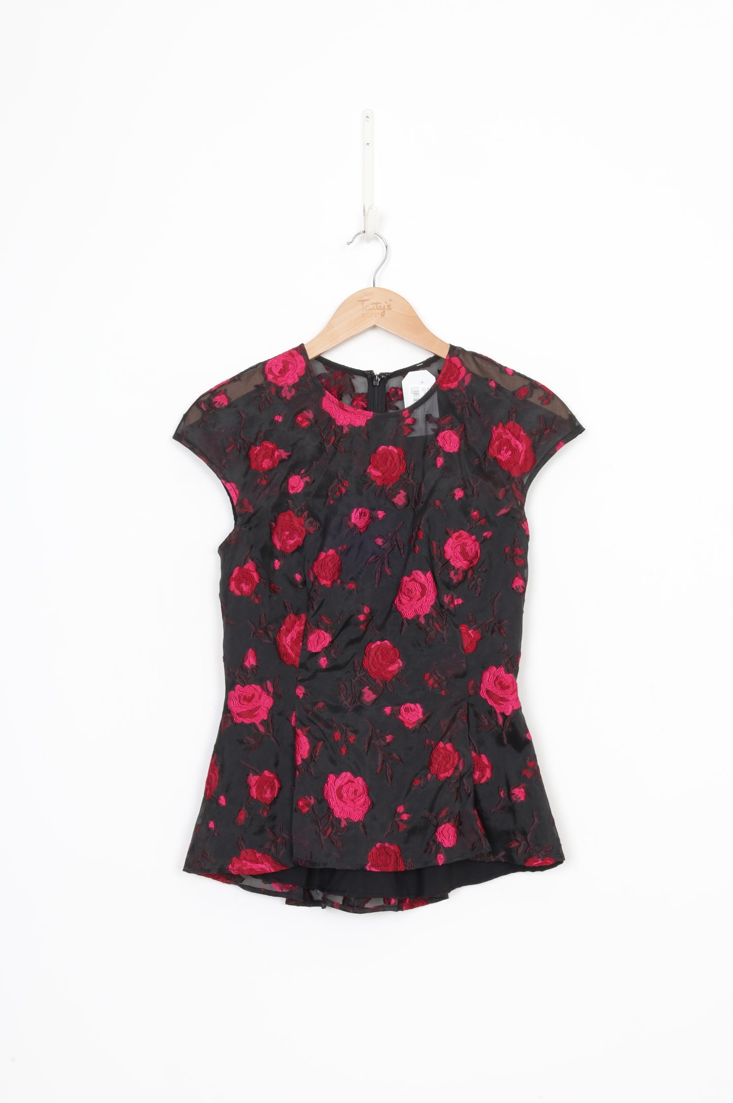Lela Rose Womens Black Top Size 2