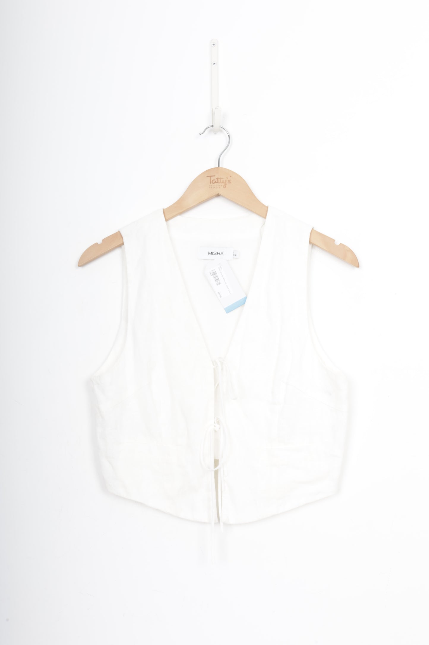 Misha Womens White Top Size S
