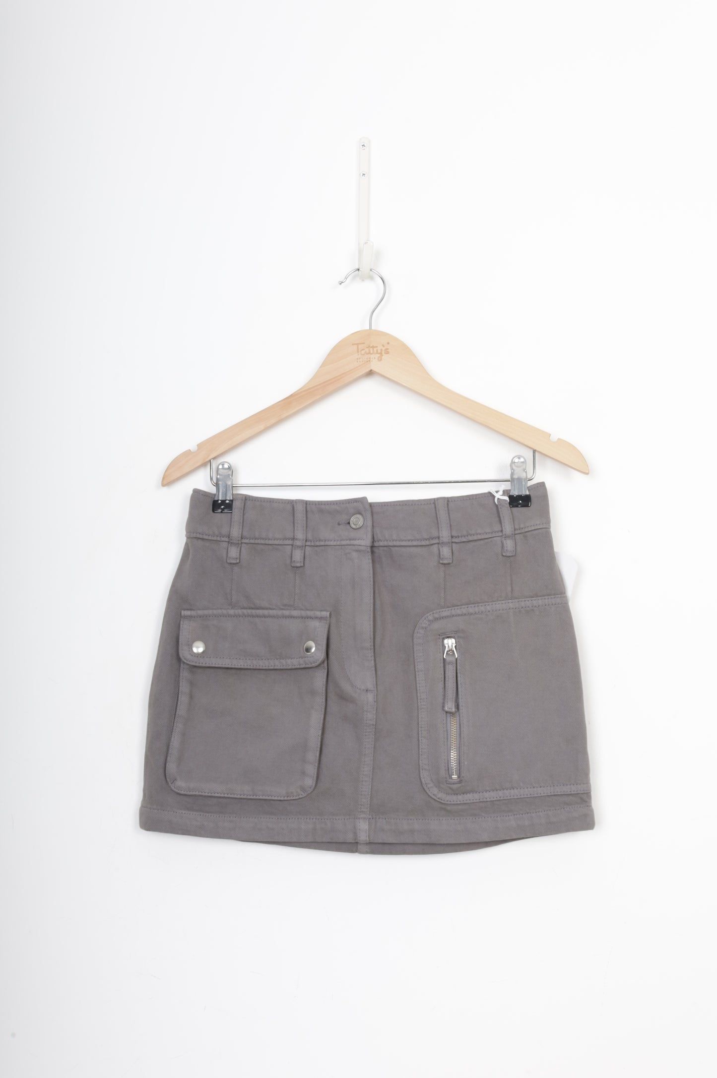 & Other Stories Womens Grey Mini Skirt Size 36