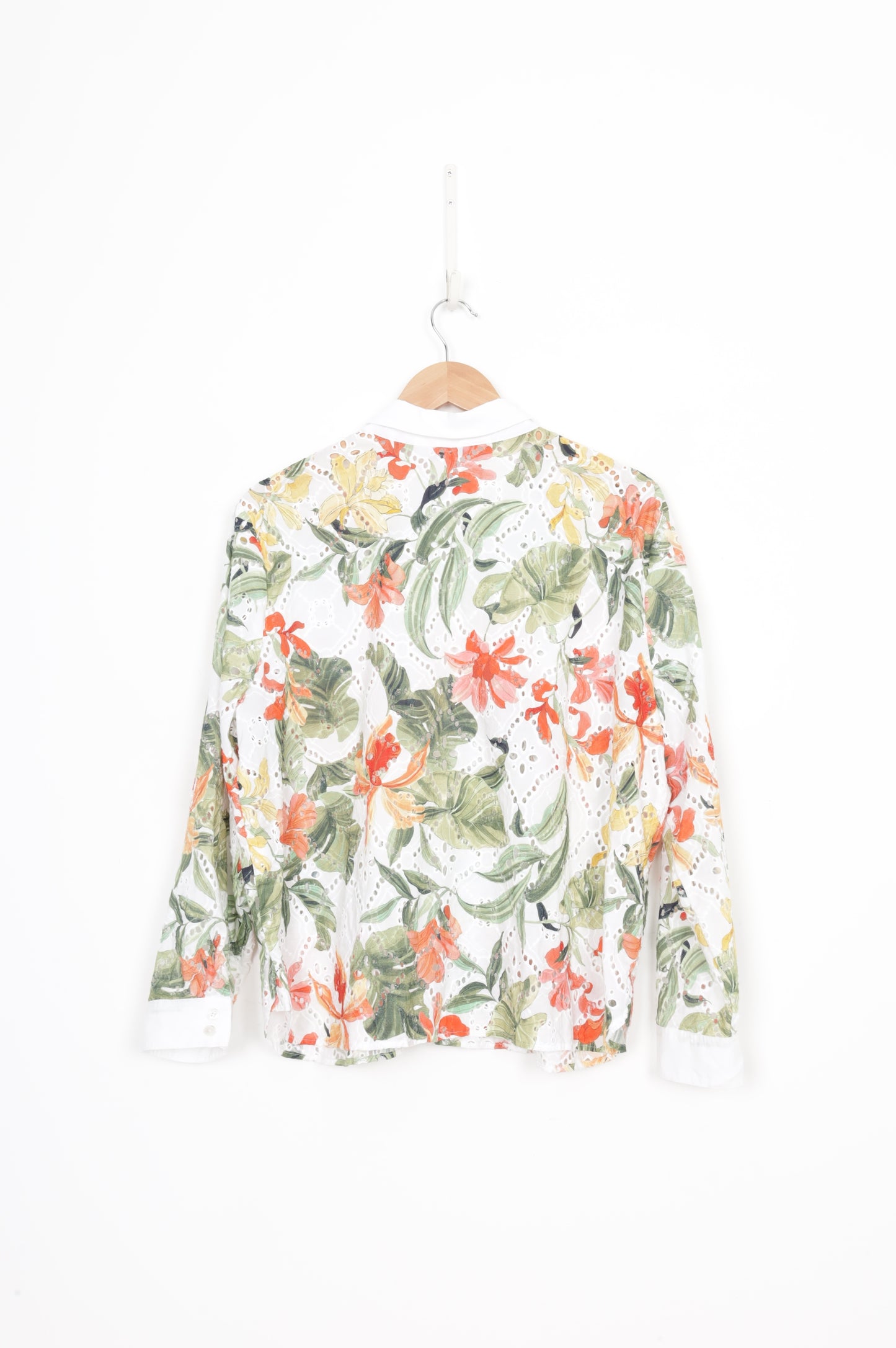 Chico's Womens White Shirt Size 3