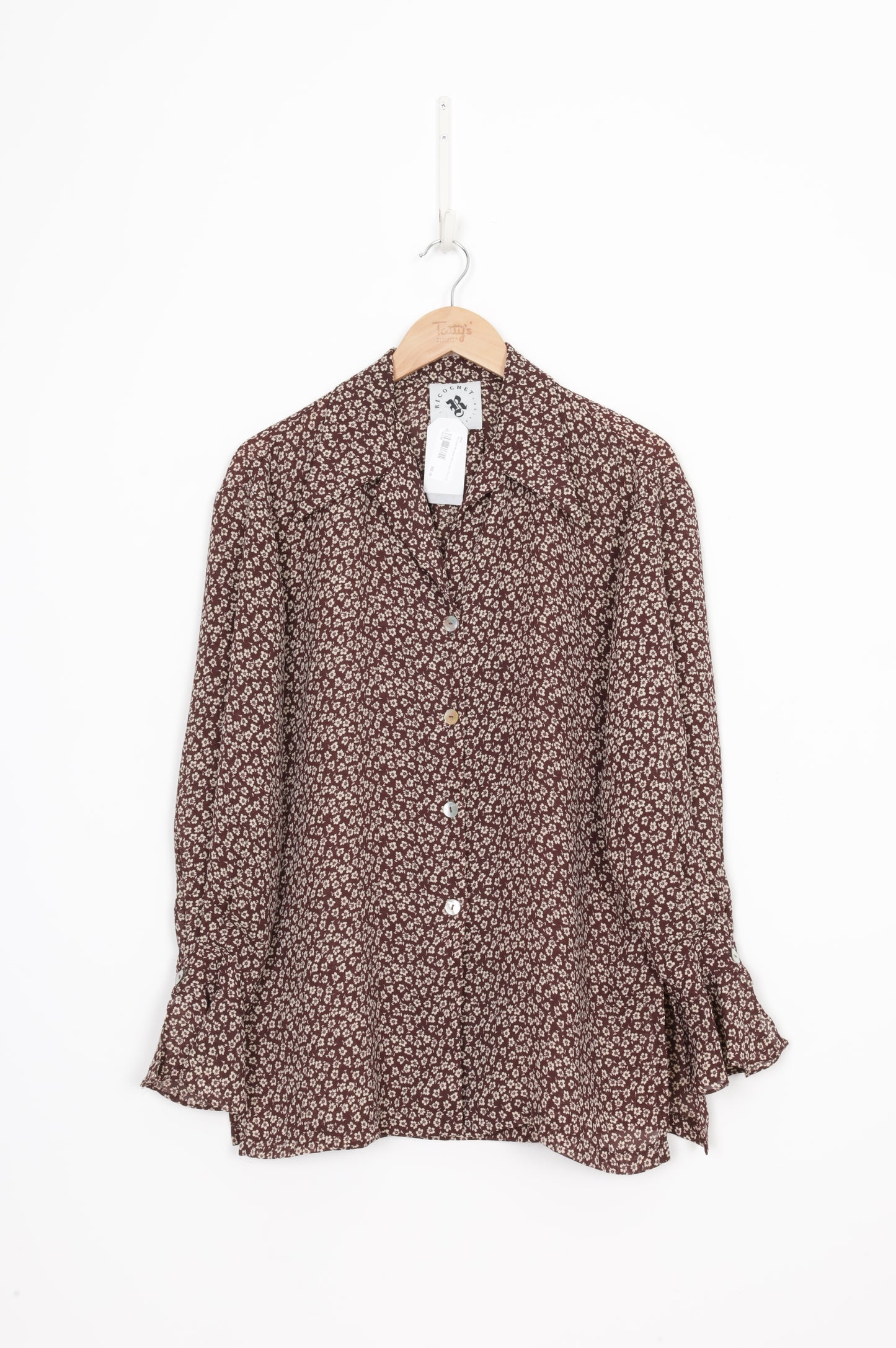Ricochet Womens Brown Shirt Size O/S