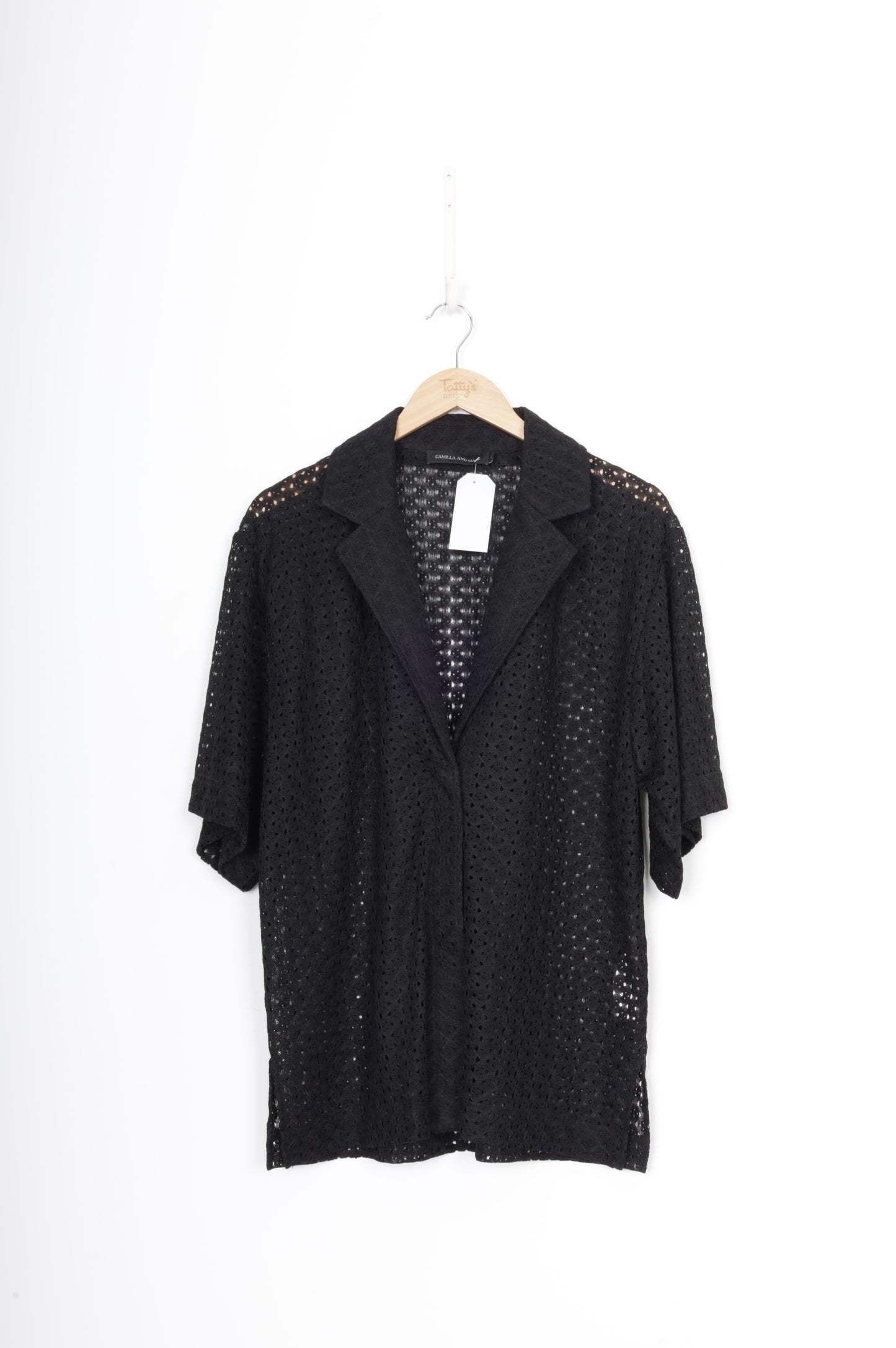 Camilla and marc Womens Black Shirt Size EU 36
