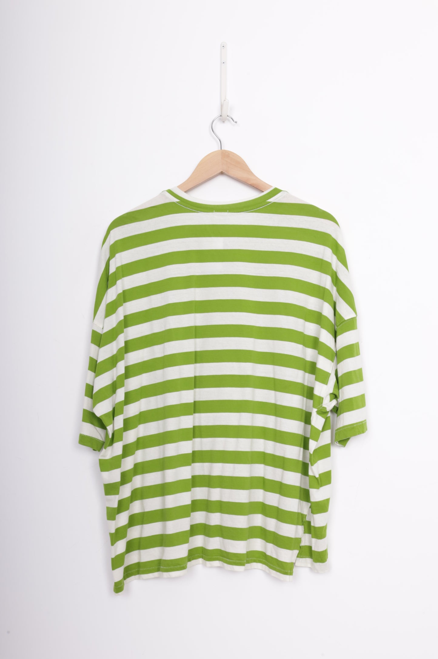 Bassike Womens Green T-shirt Size S