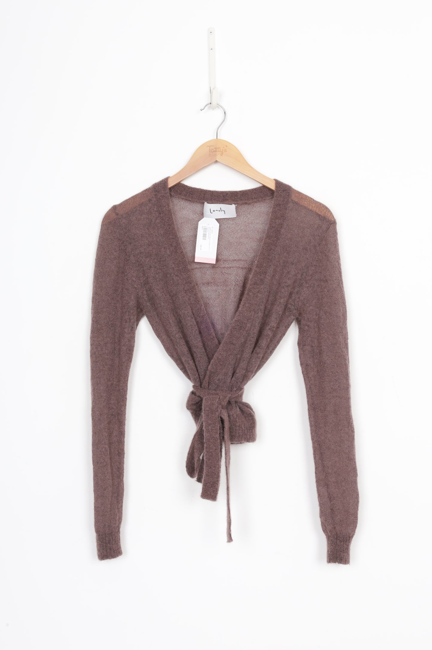 Lonely Womens Brown Cardigan Size S