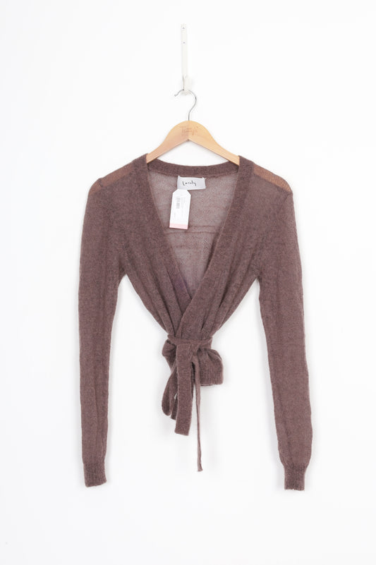 Lonely Womens Brown Cardigan Size S