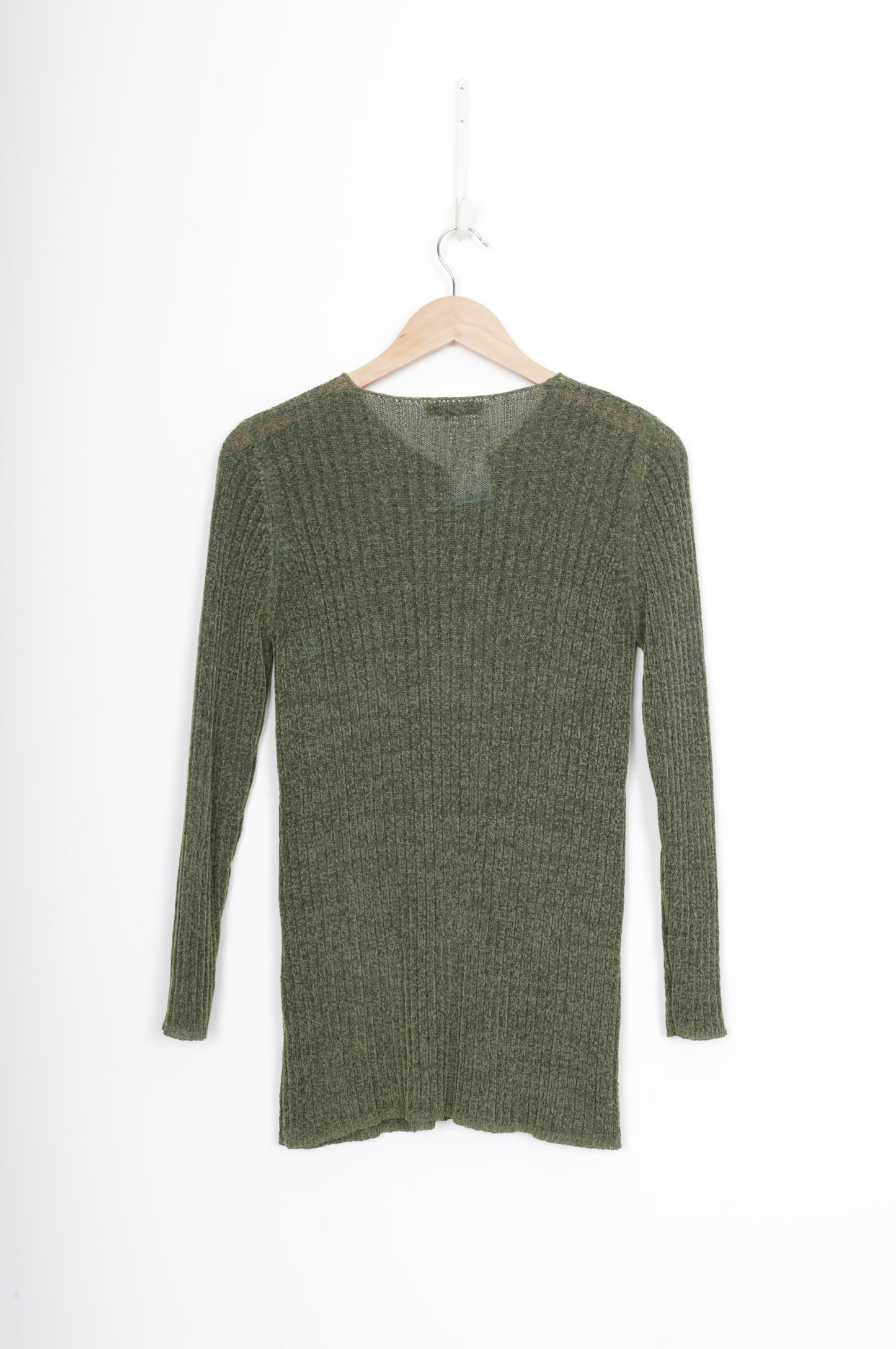 Leslie Herbert Womens Green Sweatshirt Size S