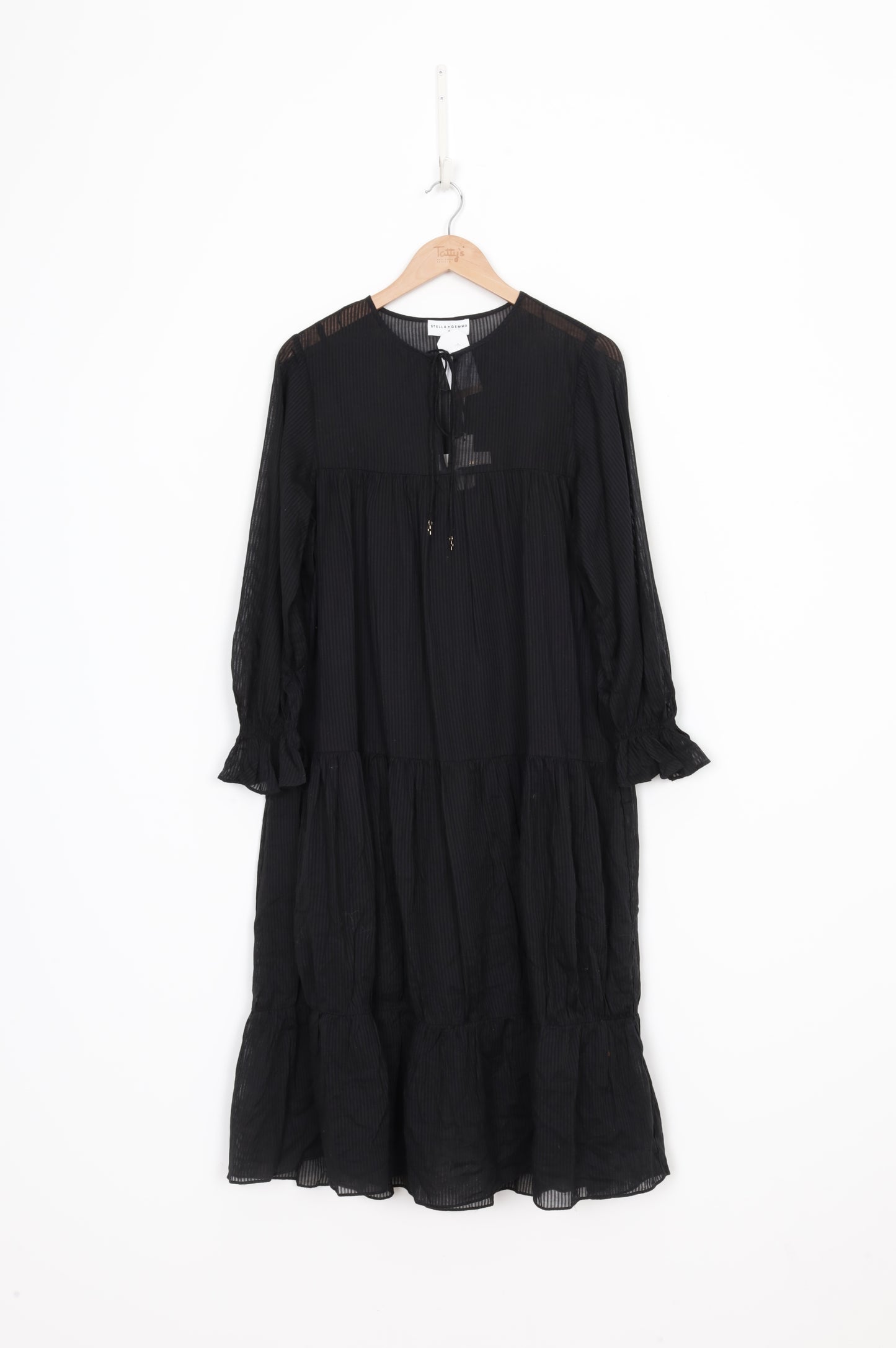 Stella + Gemma Womens Black Dress Size S