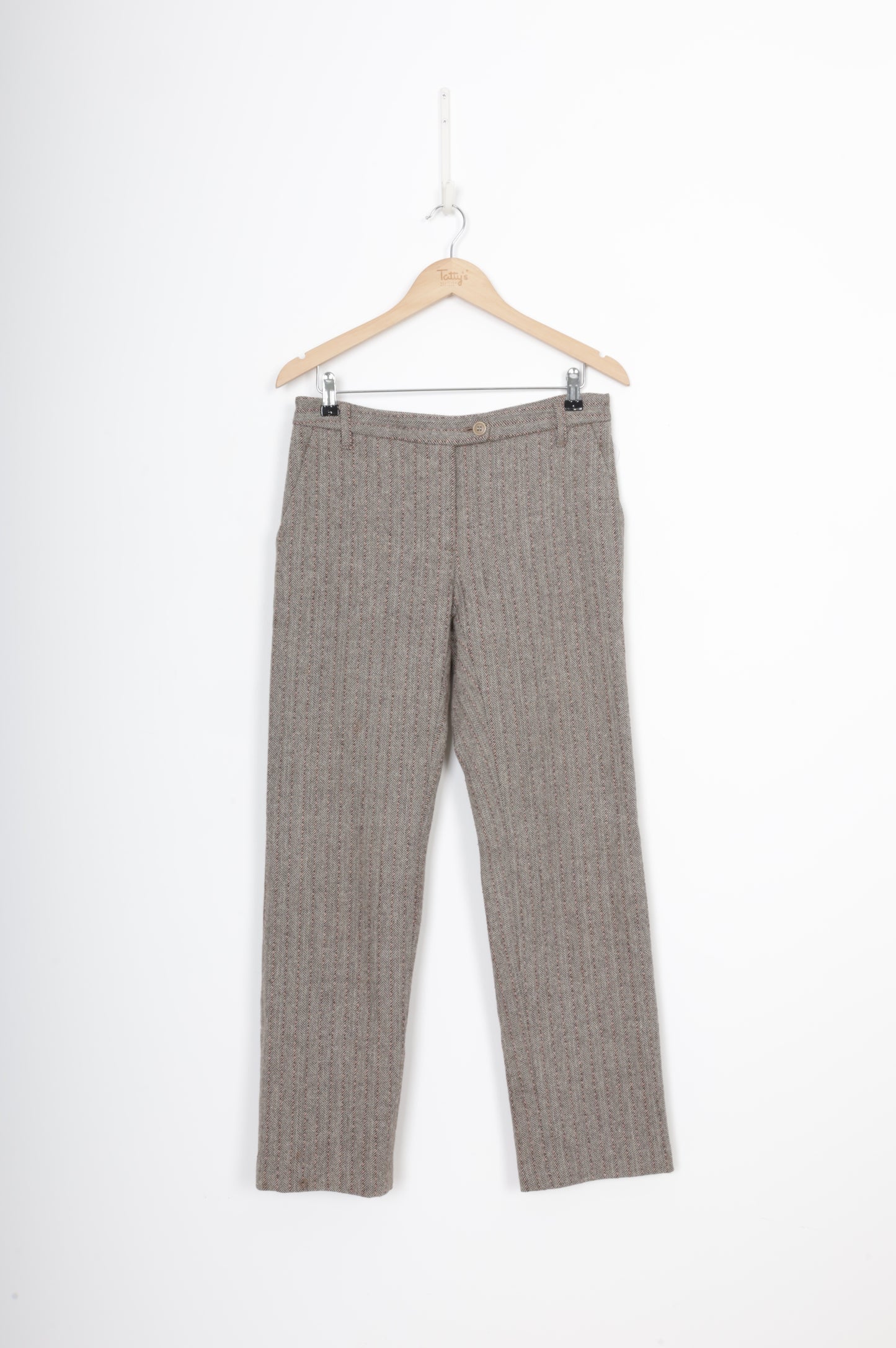 Helen Cherry Womens Beige Pants Size 12