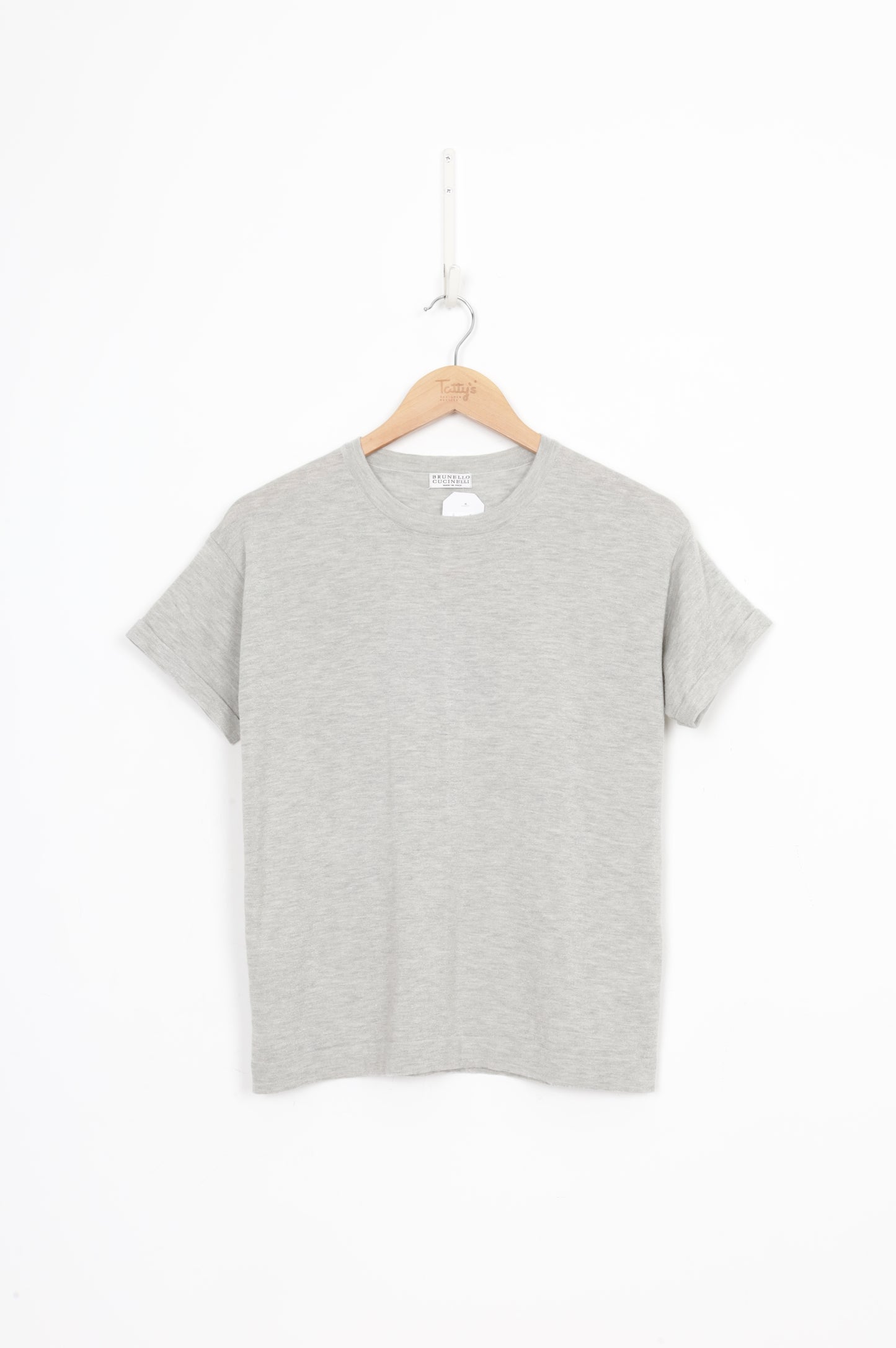 Brunello Cucinelli Womens Grey Top Size S