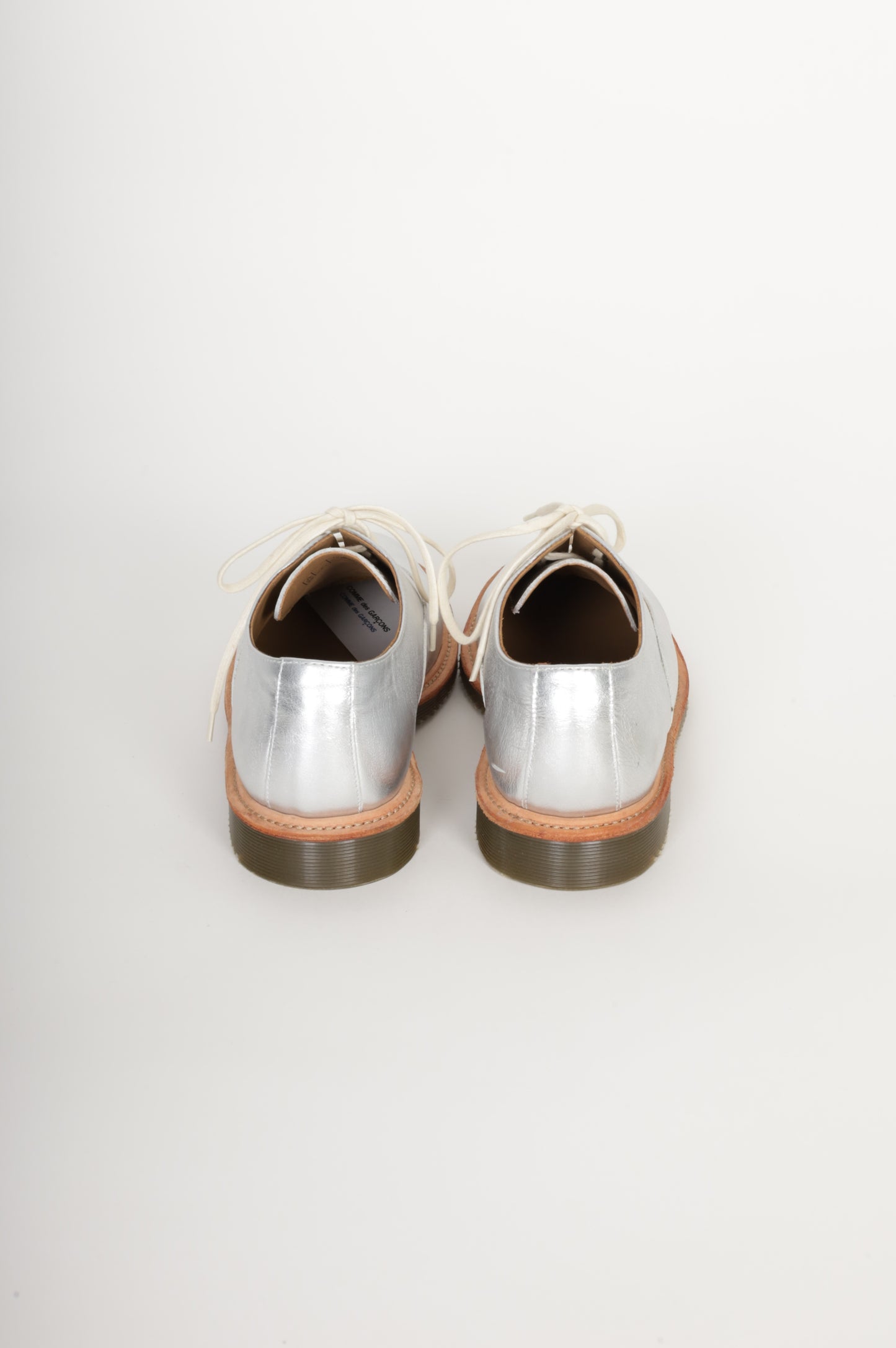 Comme des Garcons x Dr Martens Womens Silver Shoes Size 38