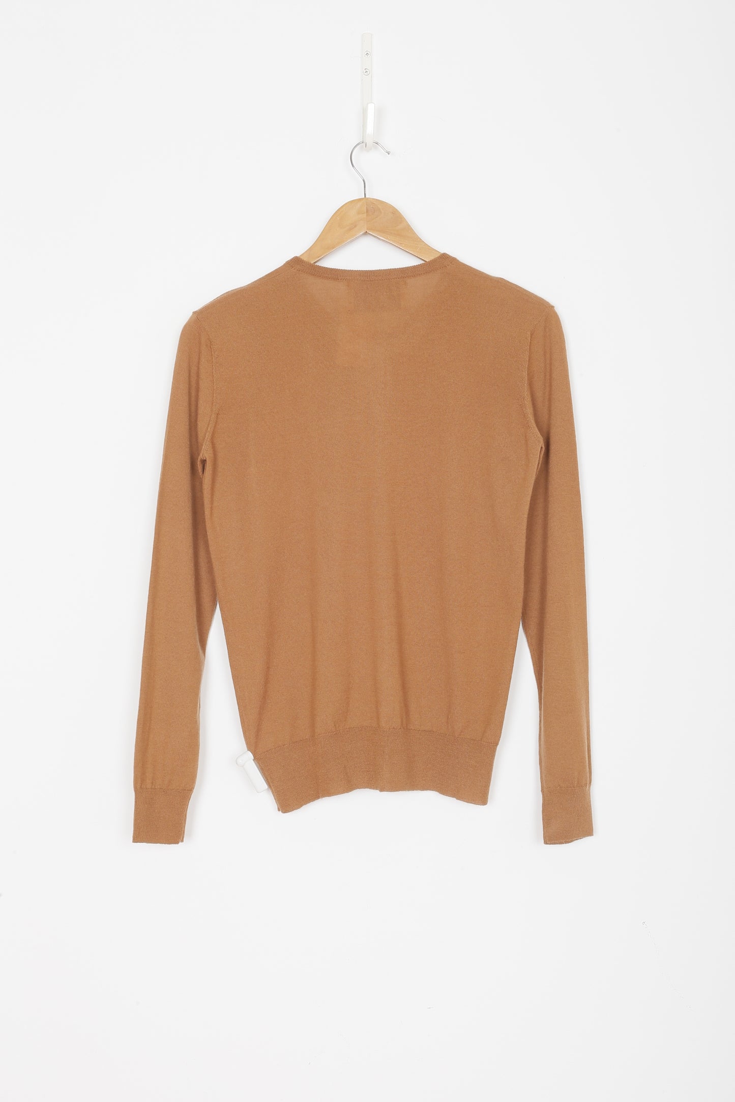 Elle + Riley Cashmere Womens Brown Cardigan Size S