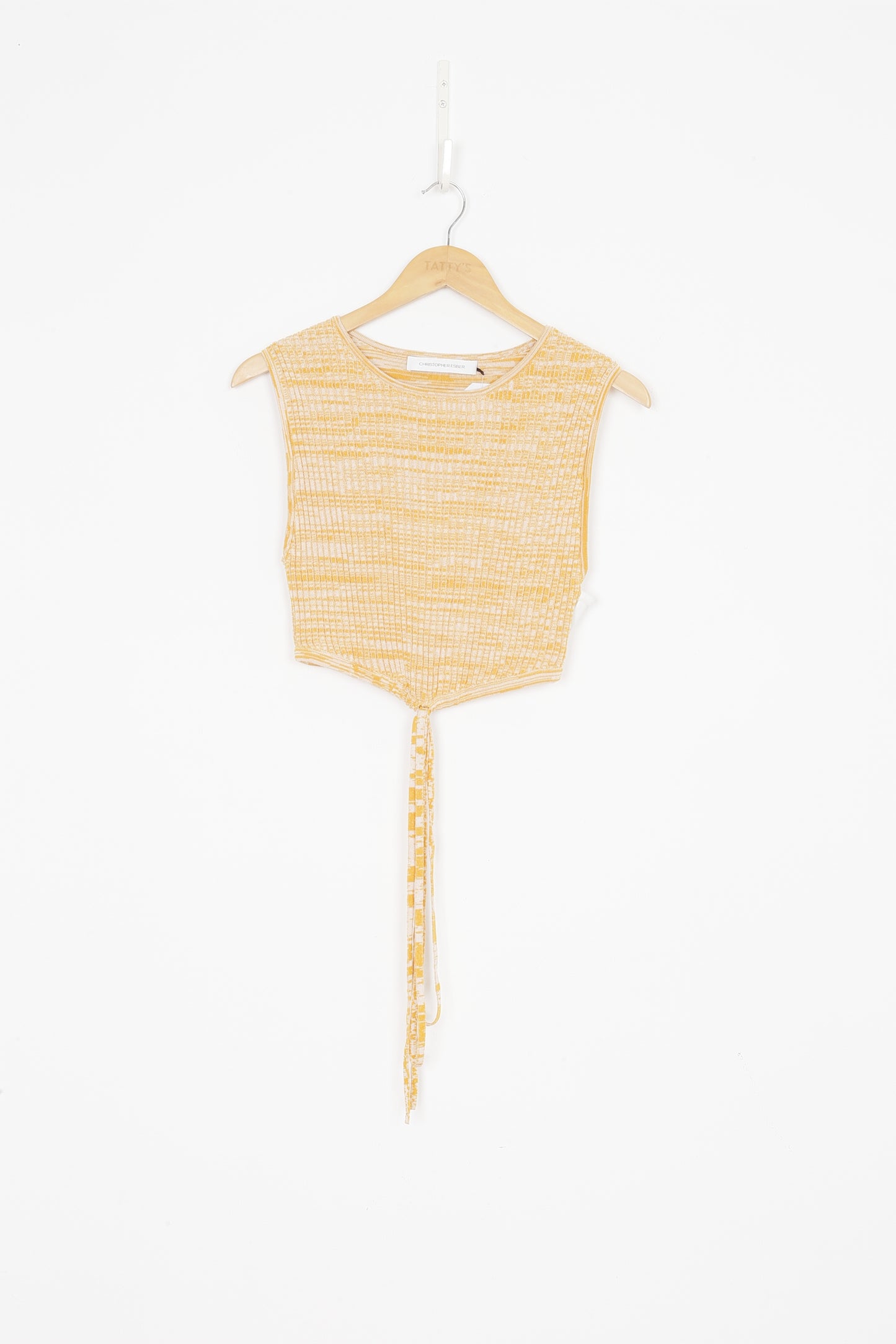Christopher Esber Womens Yellow Top Size S