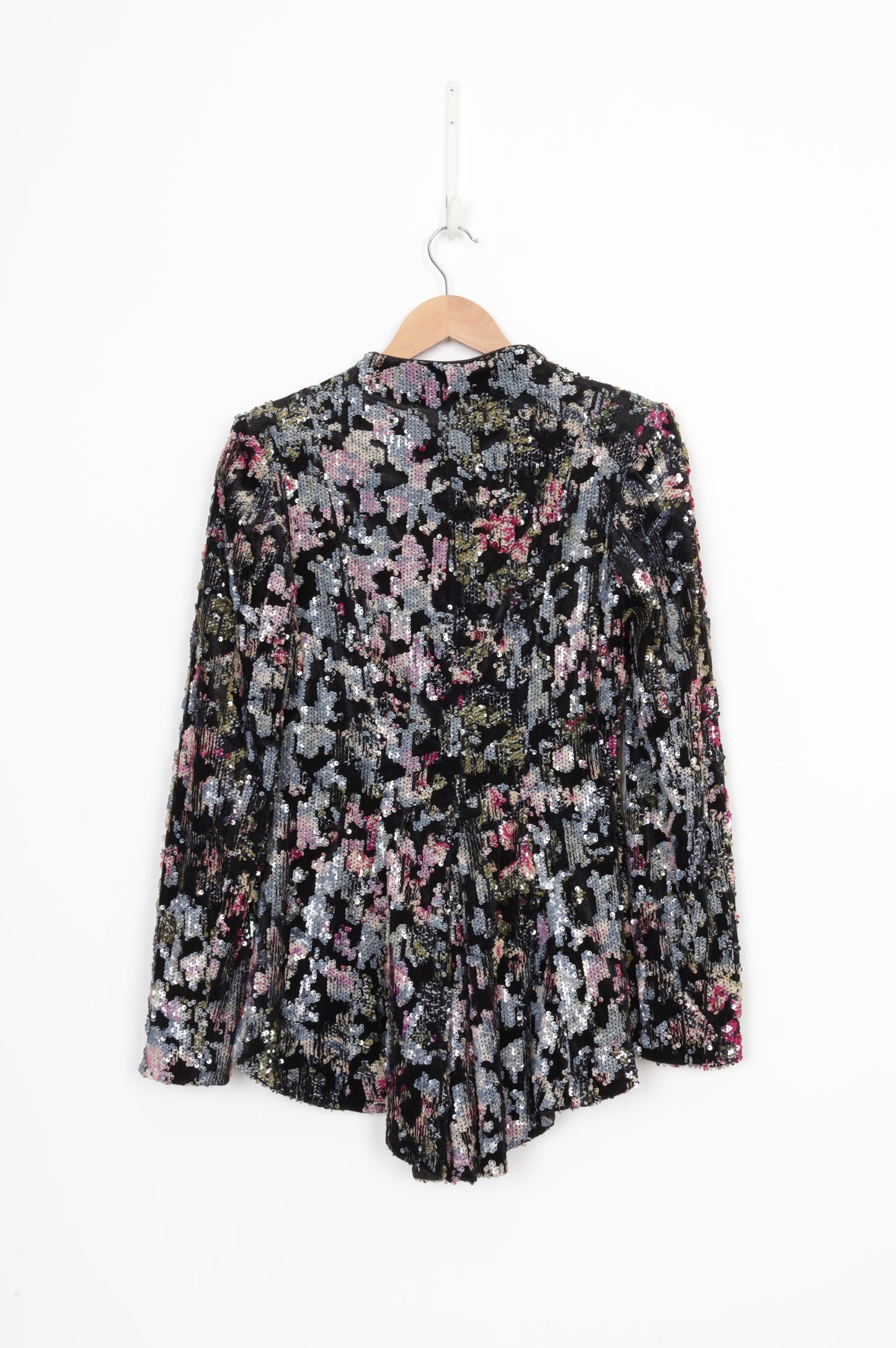 Cue Womens Black Blazer Size 8
