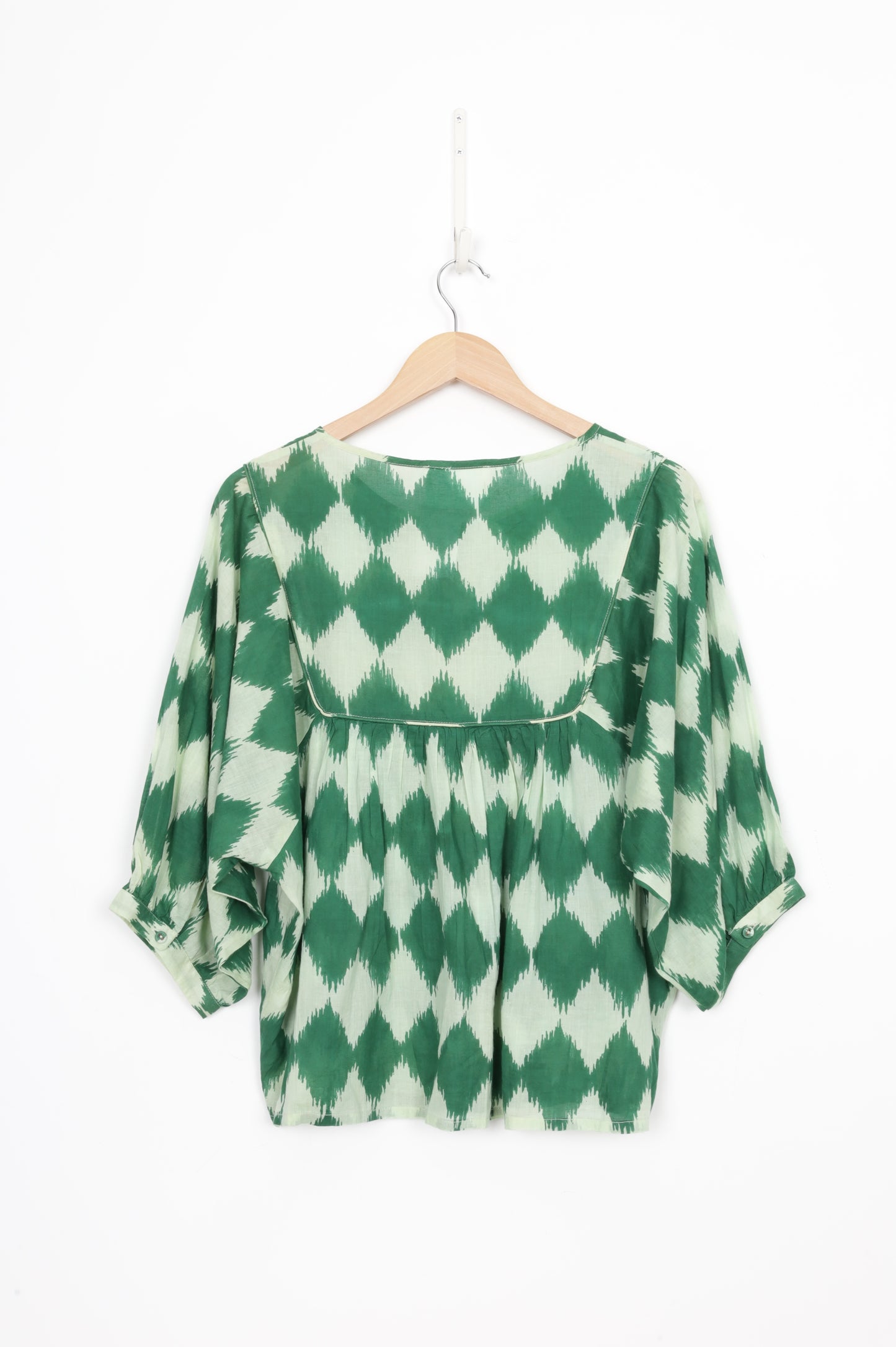 Leon & Harper Womens Green Blouse Size L