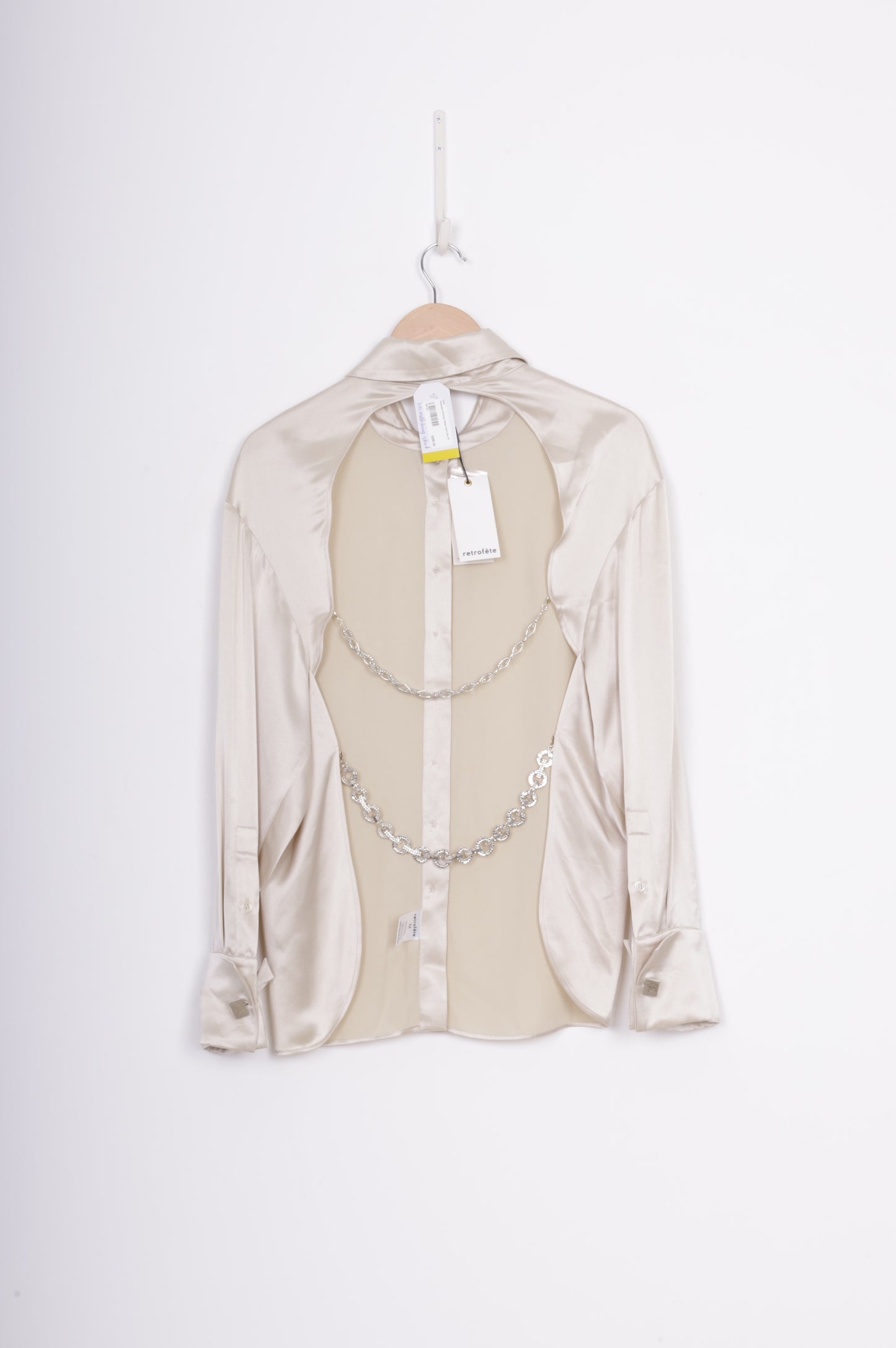 Retrofete Womens Beige Shirt Size M
