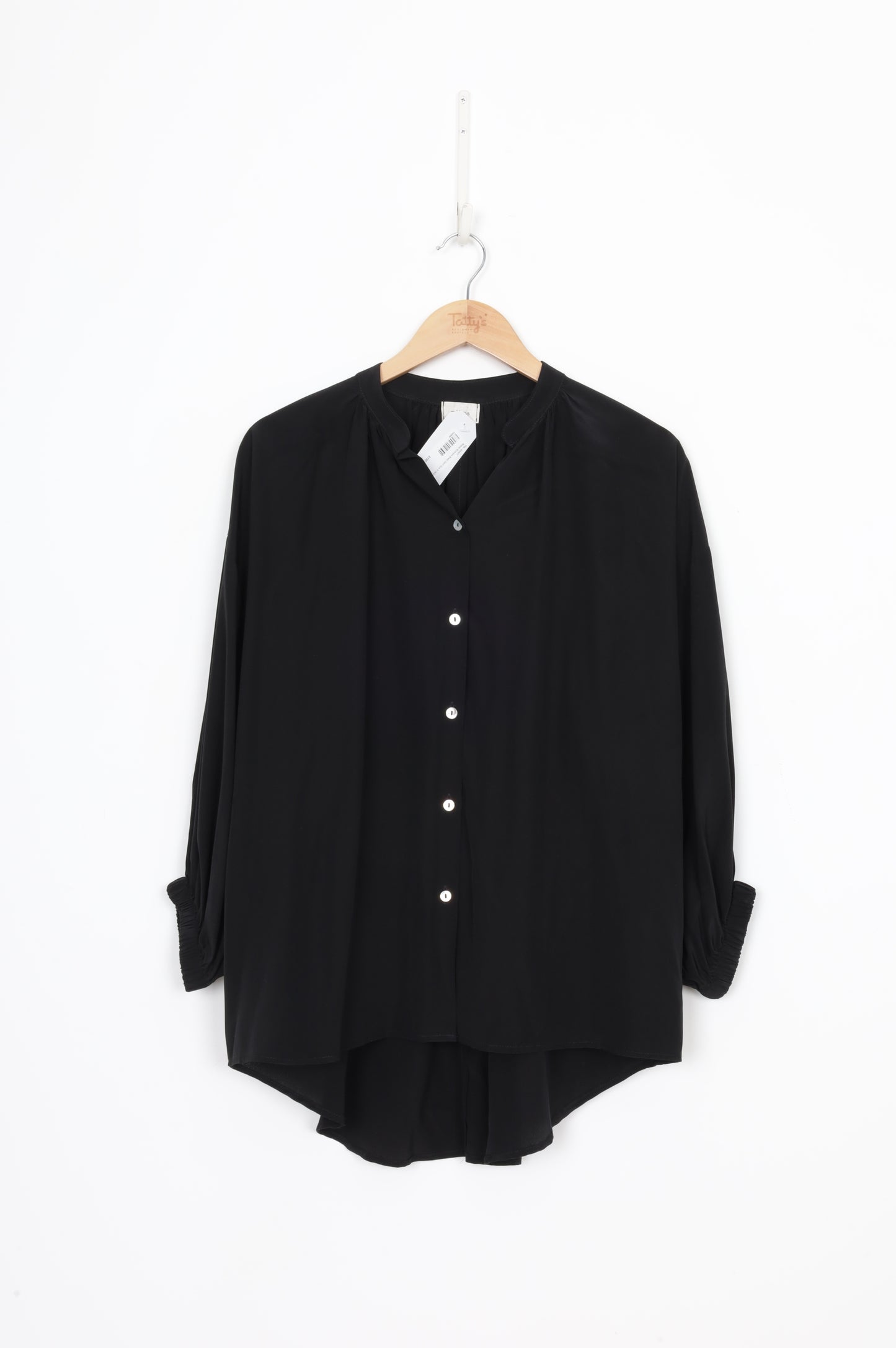Mahsa Womens Black Shirt Size S