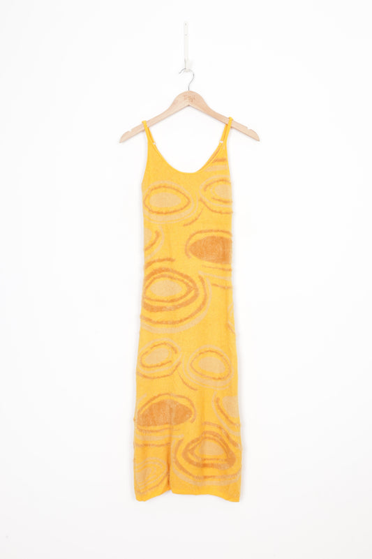 House of Sunny Womens Yellow Dress Size 8