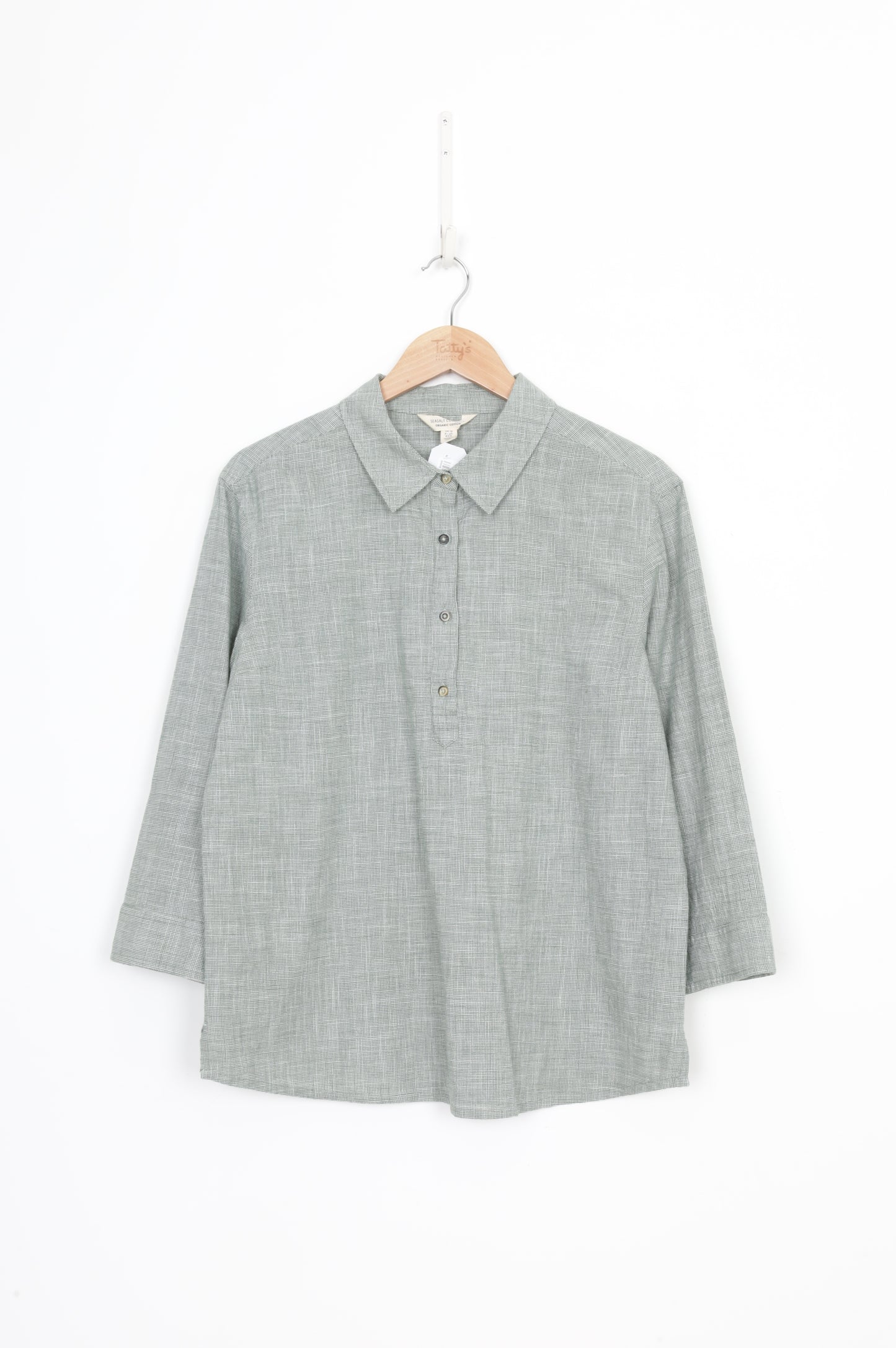 Seasalt Cornwall Womens Green Shirt Size 12