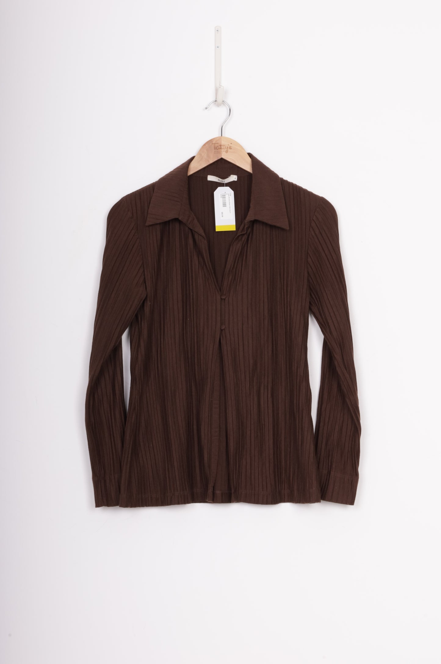 Ruby Womens Brown Shirt Size 6