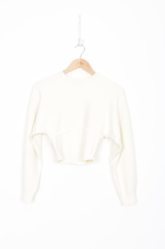 Maje Womens Cream Jumper Size 0