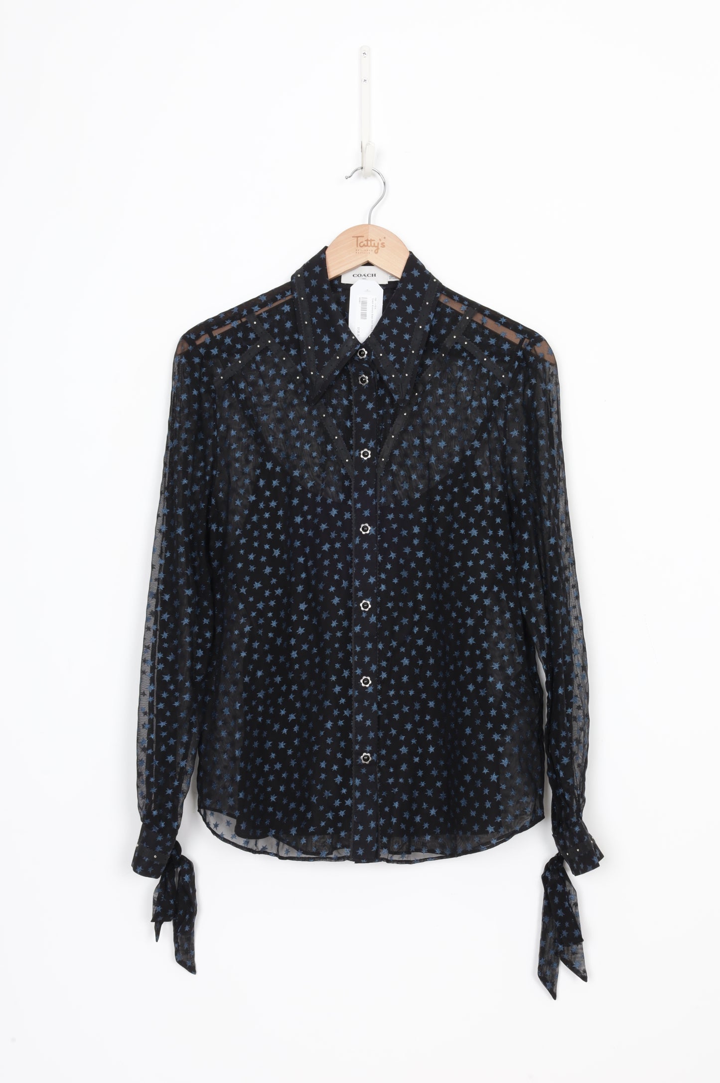 Coach Womens Black Shirt Size 8