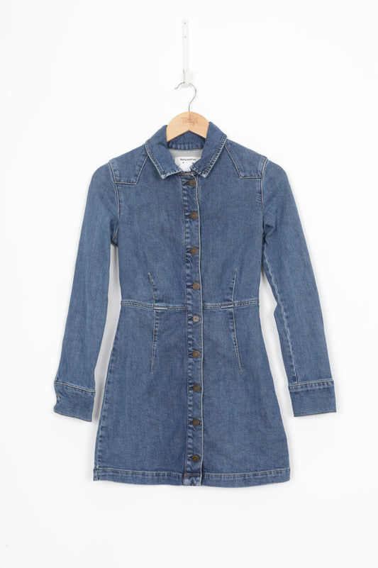 Reformation Jeans Womens Blue Dress Size 0