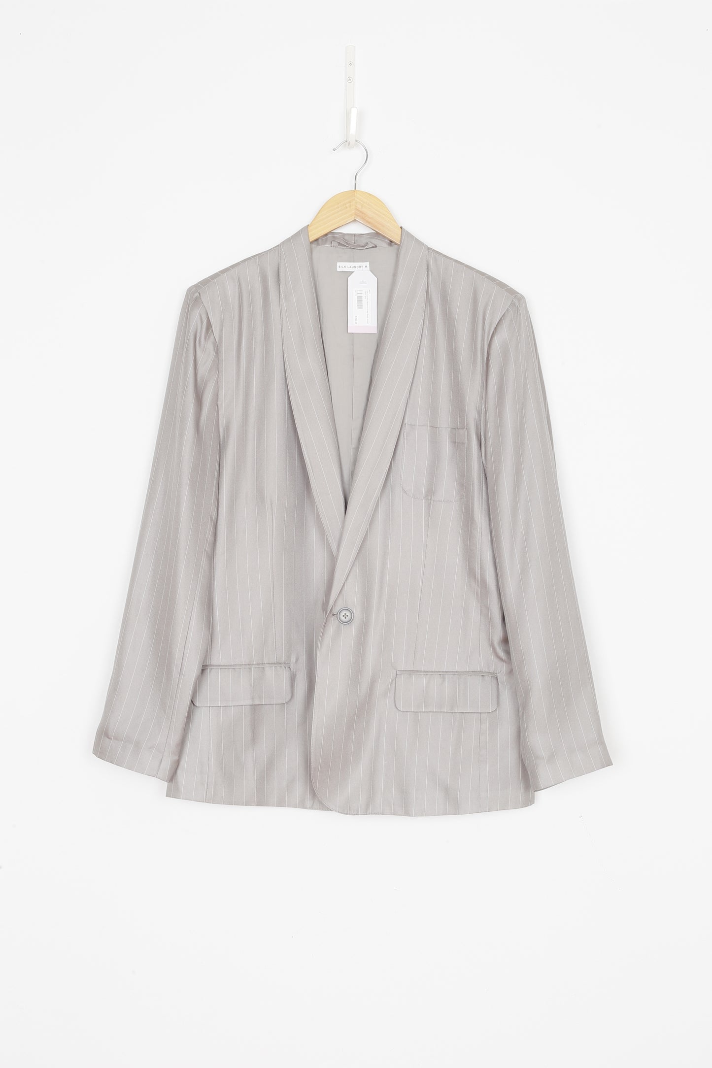 Silk Laundry Womens Grey Blazer Size M