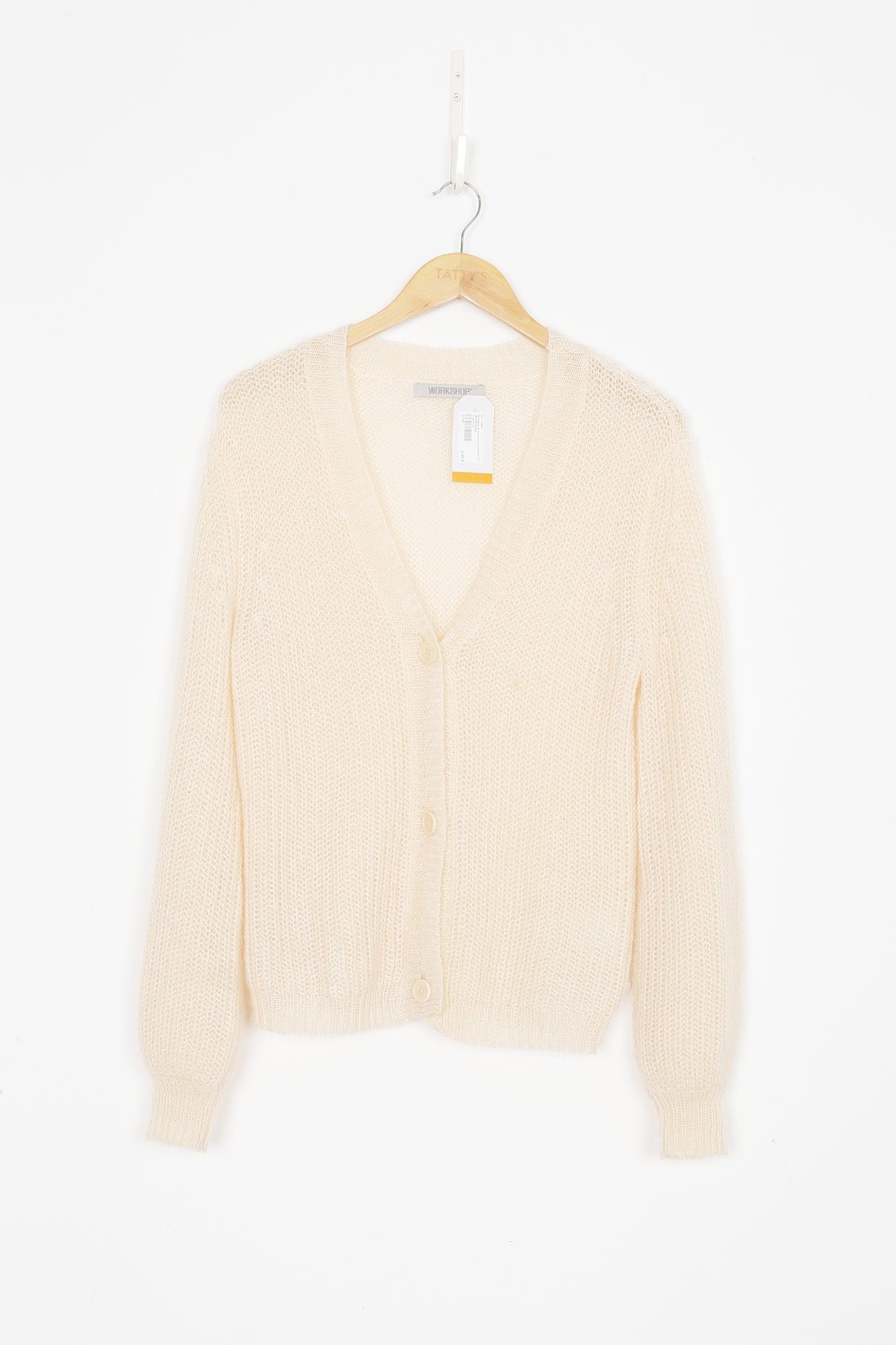 Workshop Womens Cream Cardigan Size S